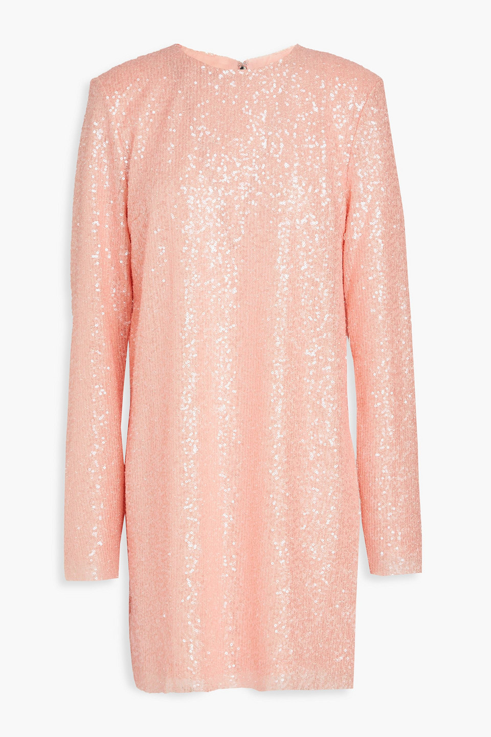 Stine Goya Heidi Sequined Tulle Mini Dress In Blush