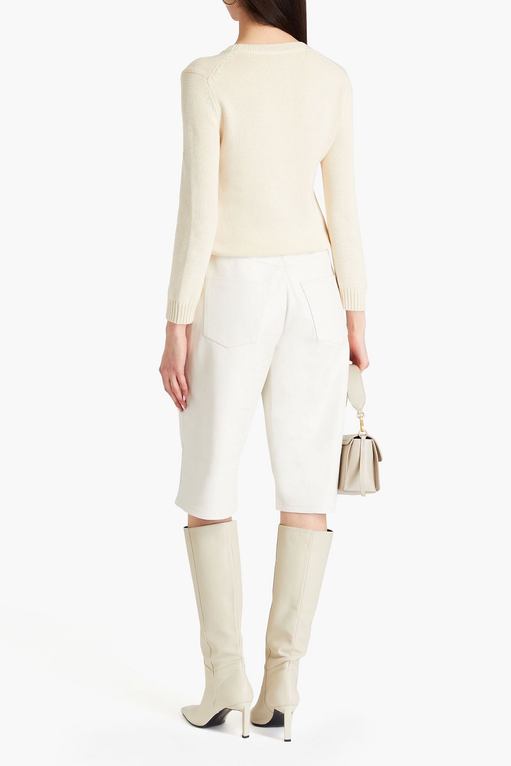 THEORY Cotton and cashmere-blend sweater
