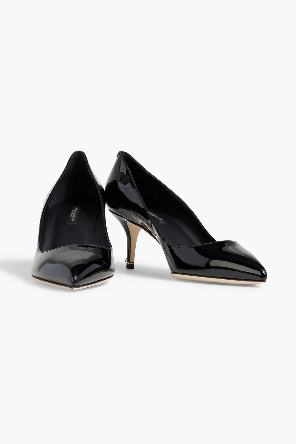 Shop Dolce & Gabbana Patent-leather Pumps In Black