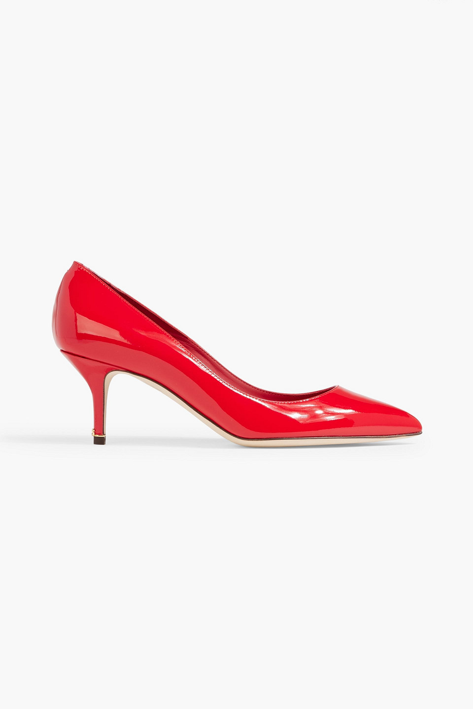 Dolce & Gabbana Patent-leather Pumps In Red