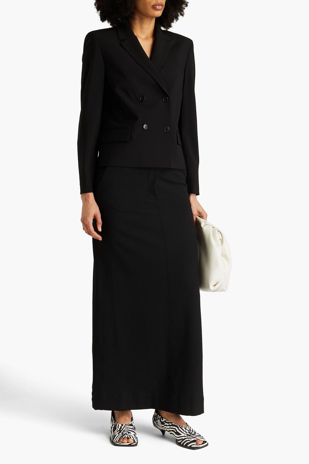 THEORY Double-breasted wool-blend blazer