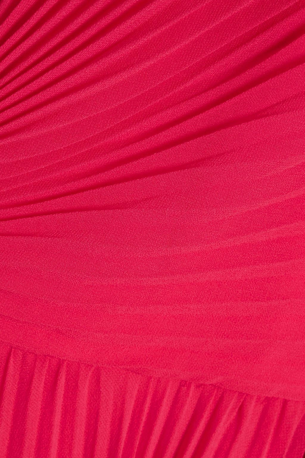 BADGLEY MISCHKA فستان سهرة من الشيفون بتجعيدات رفيعة