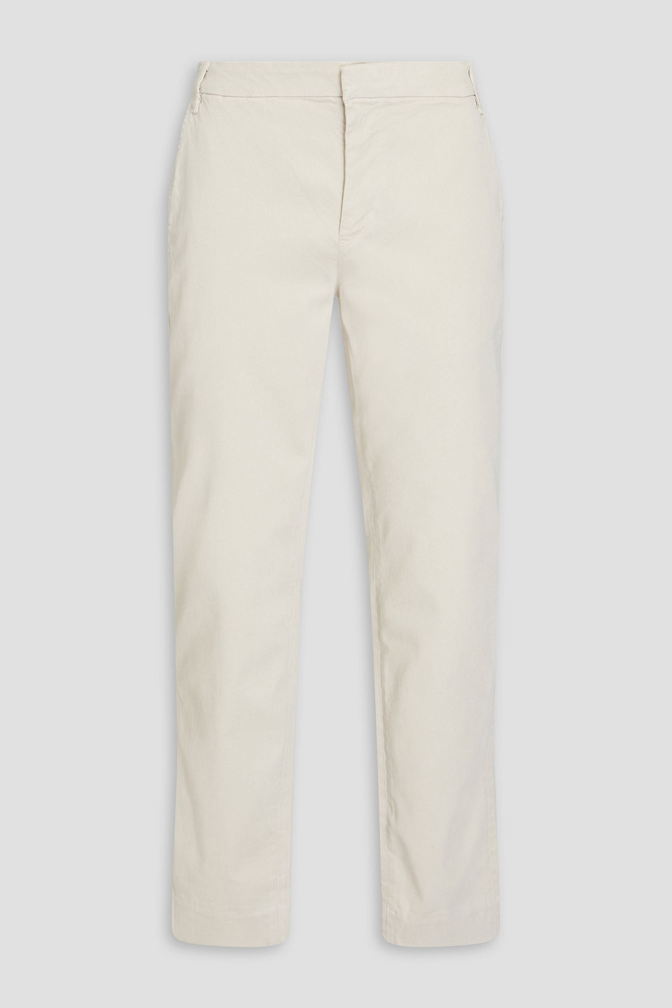 Frame Slim-fit Lyocell-blend Moleskin Chinos In Ecru