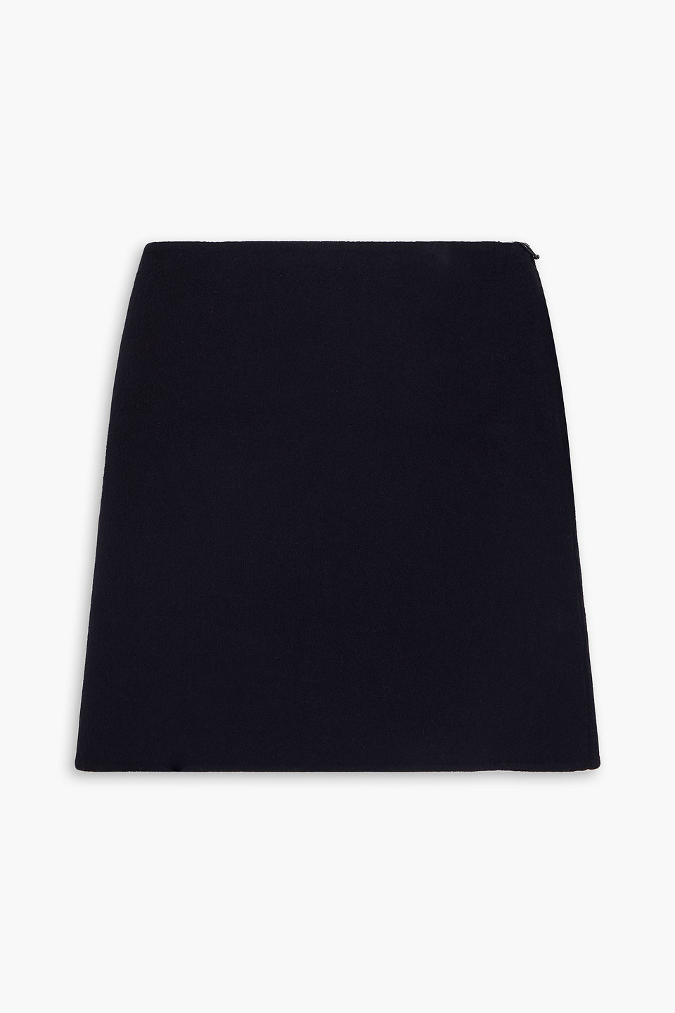 Theory - Wool and cashmere-blend felt mini skirt - Blue - US 10