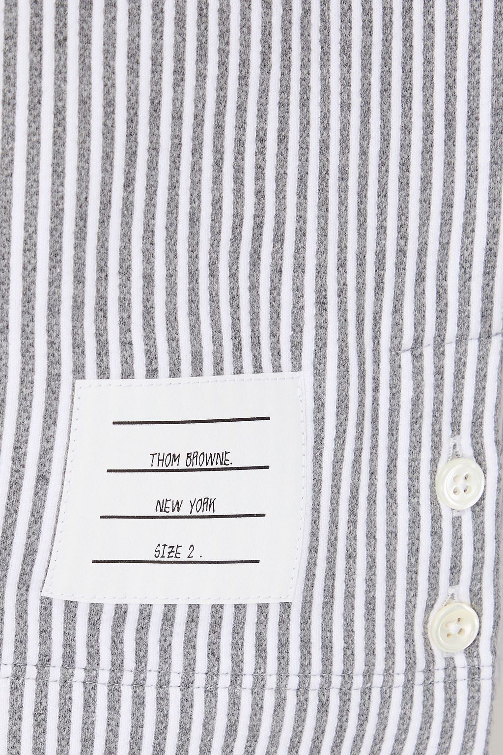 THOM BROWNE قميص بولو من قطن جاكار