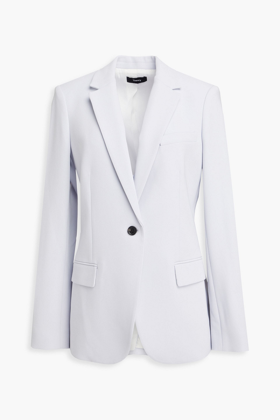 Theory Staple Blazer In Admiral Crepe In Lilac