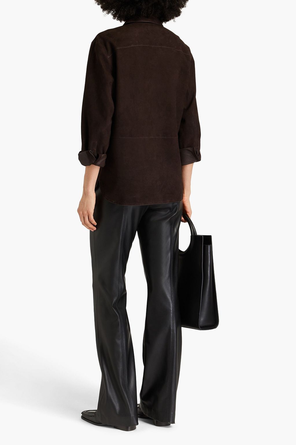 THEORY Suede shirt