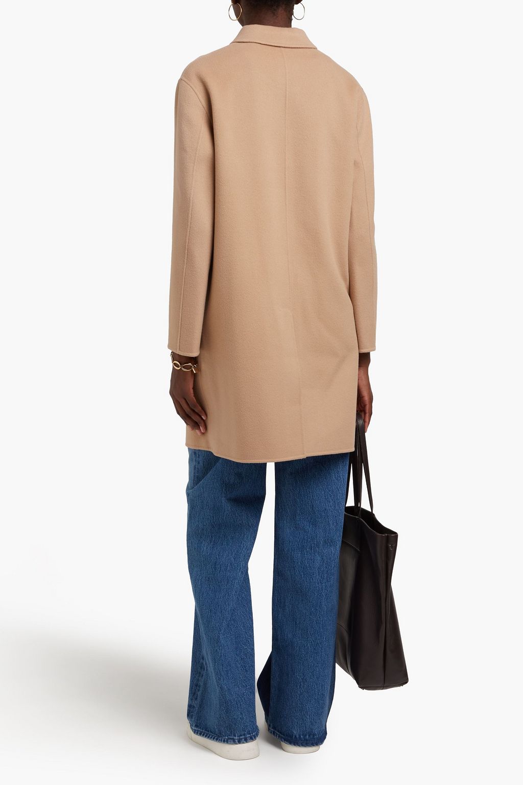 THEORY Brushed wool and cashmere-blend felt coat