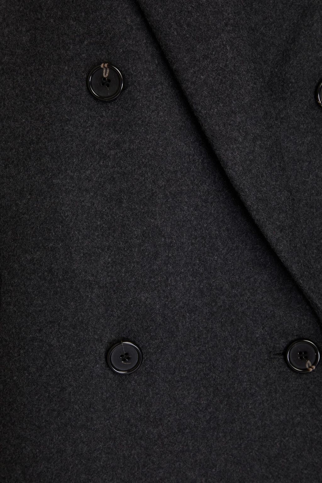 THEORY Double-breasted brushed wool-blend felt coat