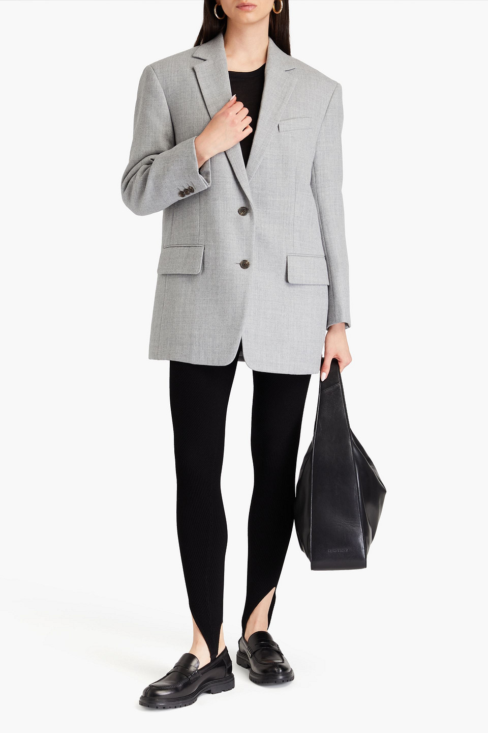 THEORY WOOL-FLANNEL BLAZER