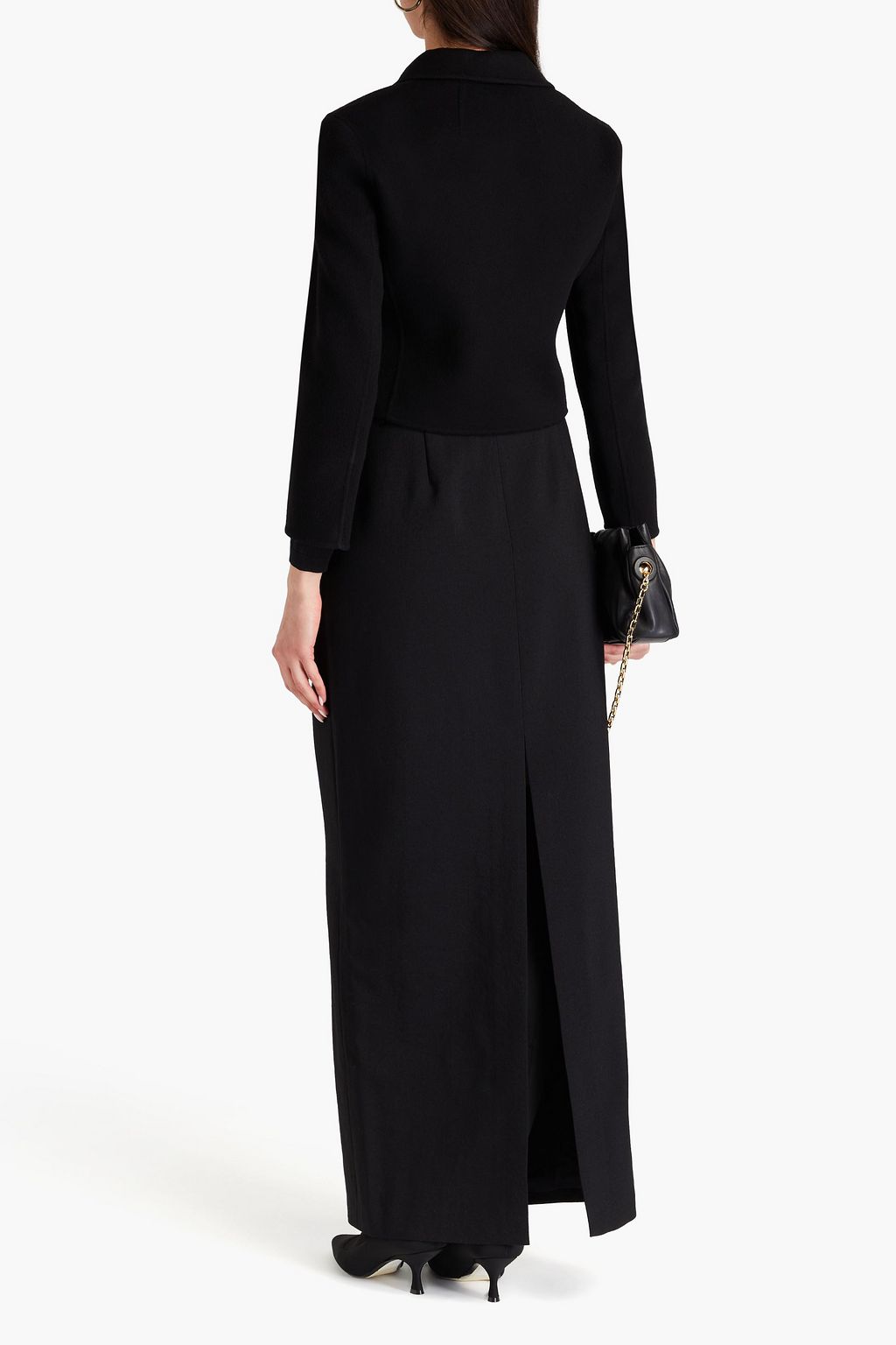 THEORY Cropped wool and cashmere-blend felt jacket