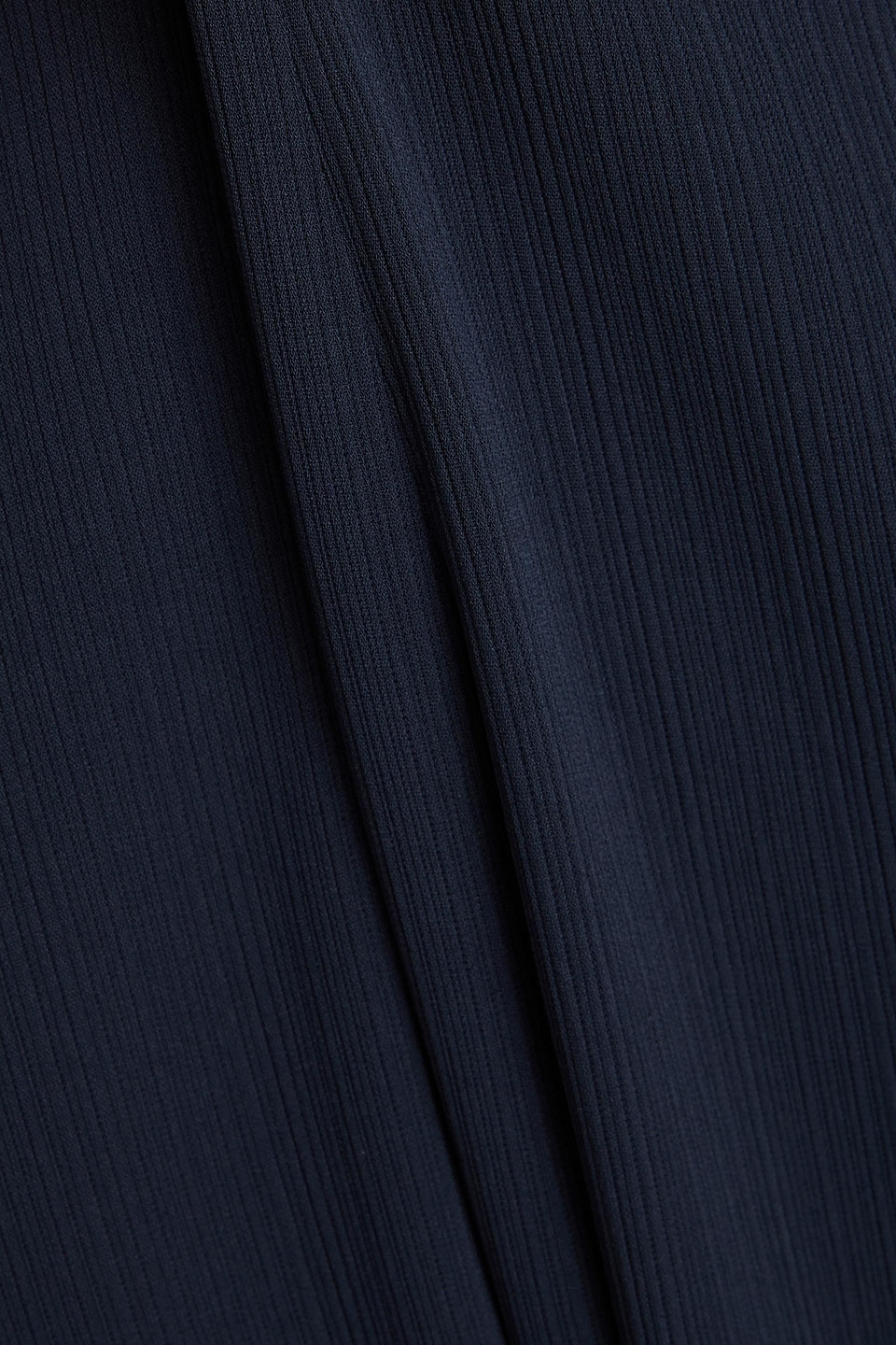 Theory Crepon Straight-leg Pants In Navy