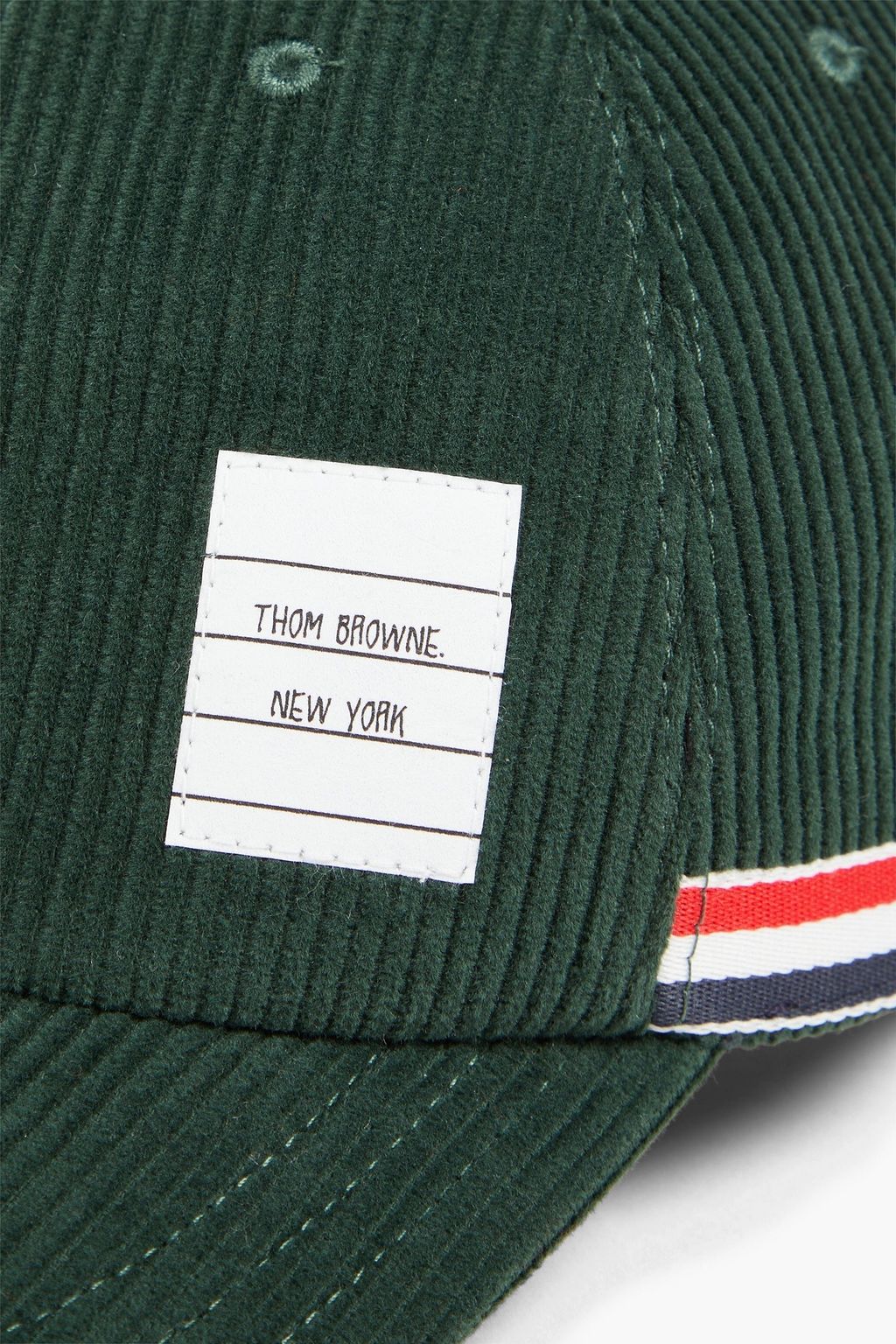 THOM BROWNE 코튼 코듀로이 베이스볼 캡