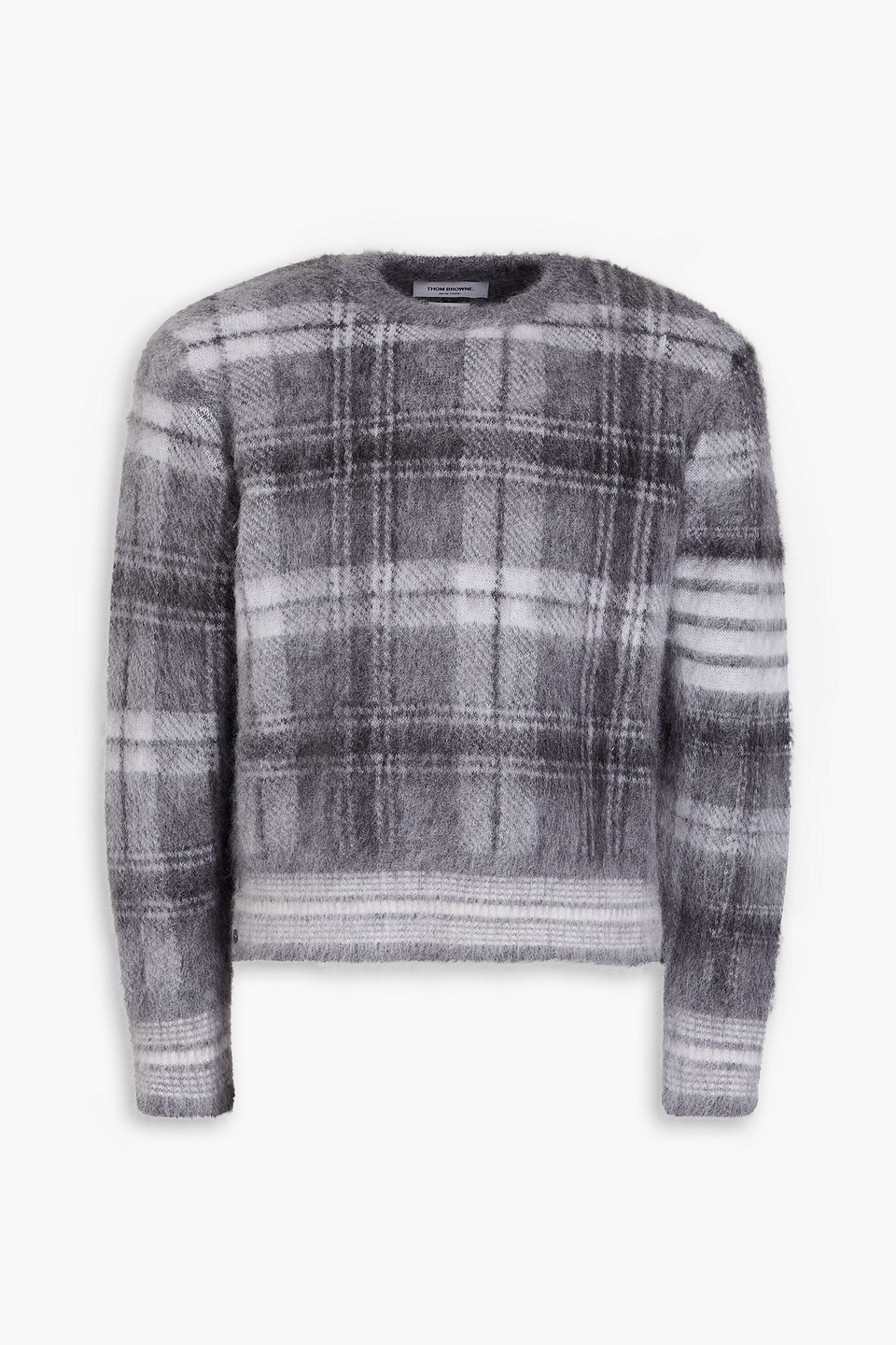 Jacquard-knit mohair-blend sweater