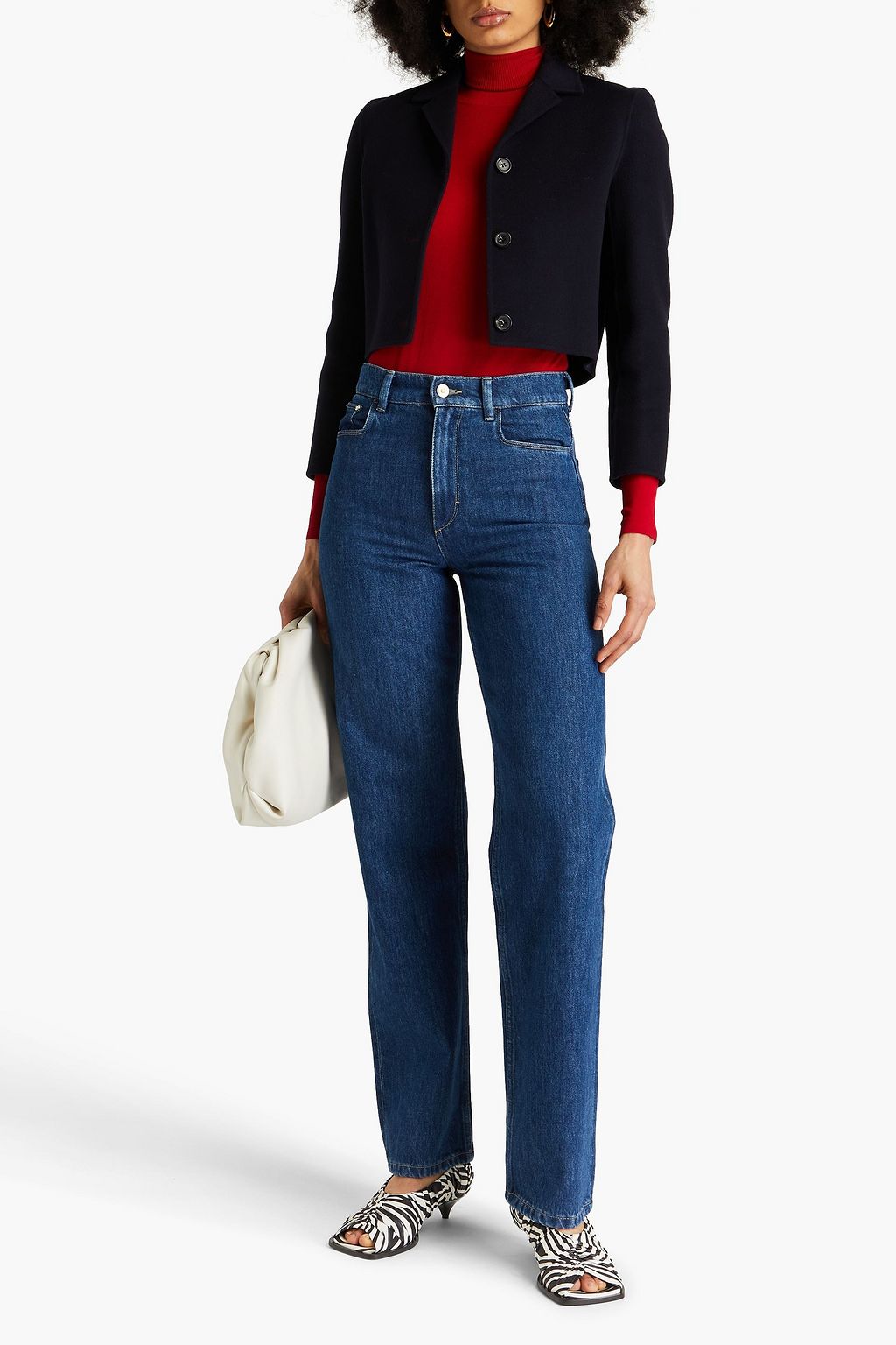 Theory Felted Wool-Cashmere Jacket with Belt - Bergdorf Goodman