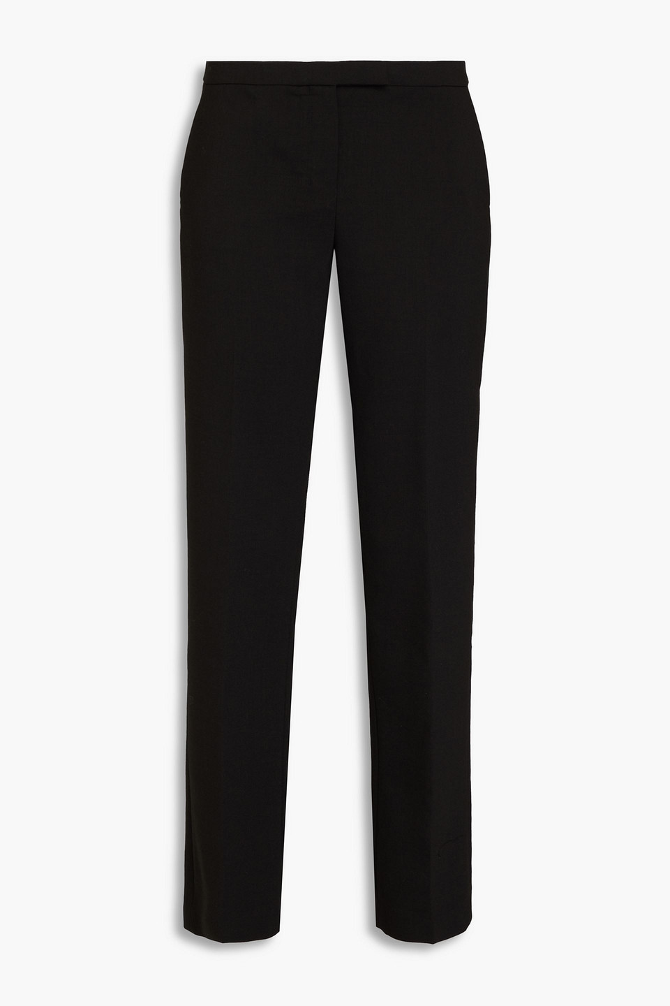 Theory Twill Straight-leg Pants In Black