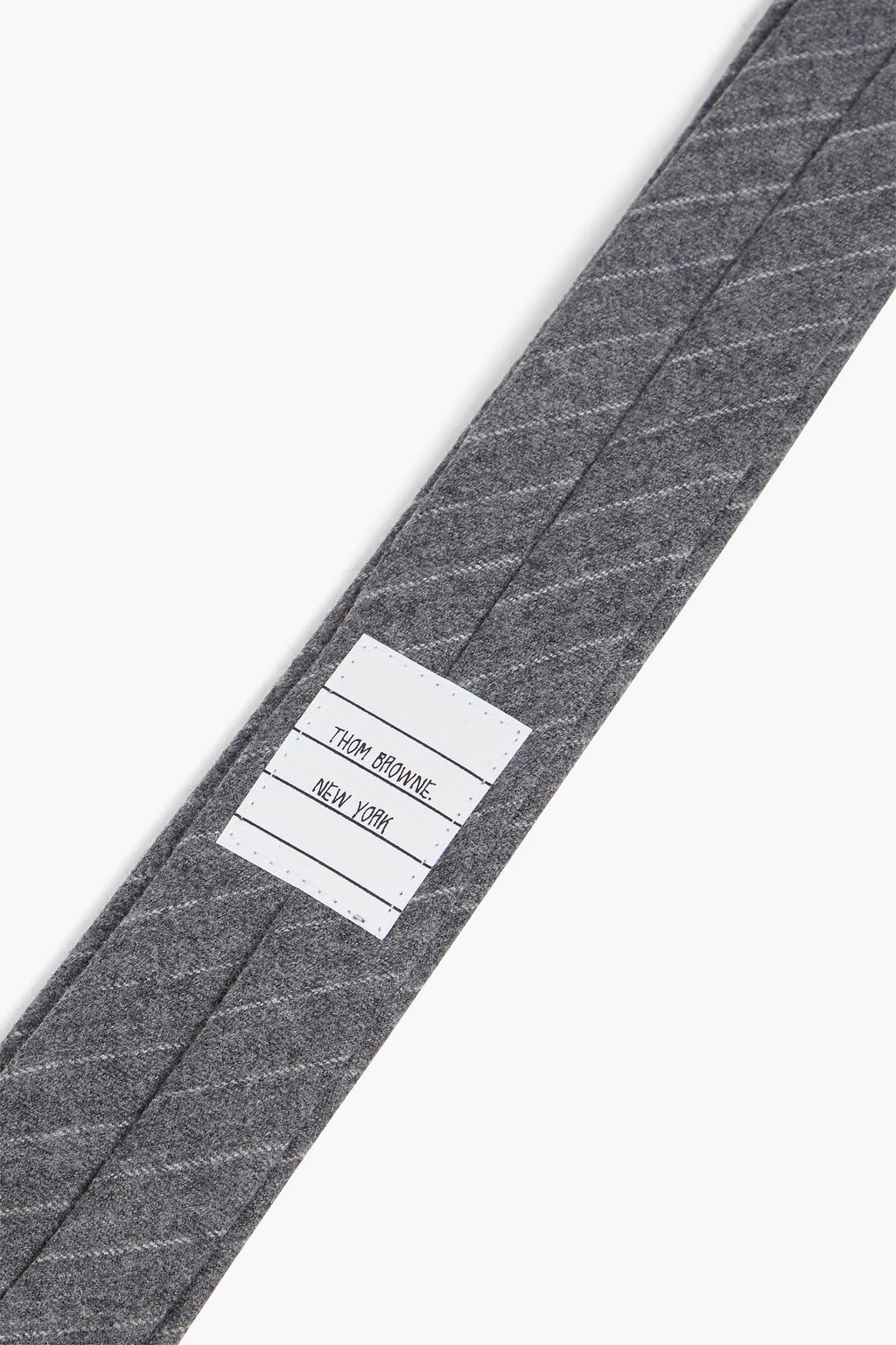 THOM BROWNE Pinstriped wool-flannel tie