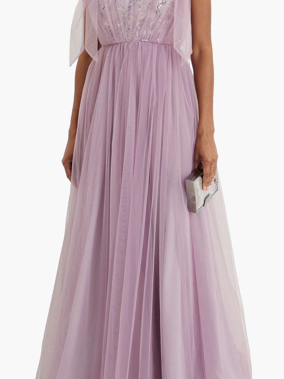 embellished tulle gown
