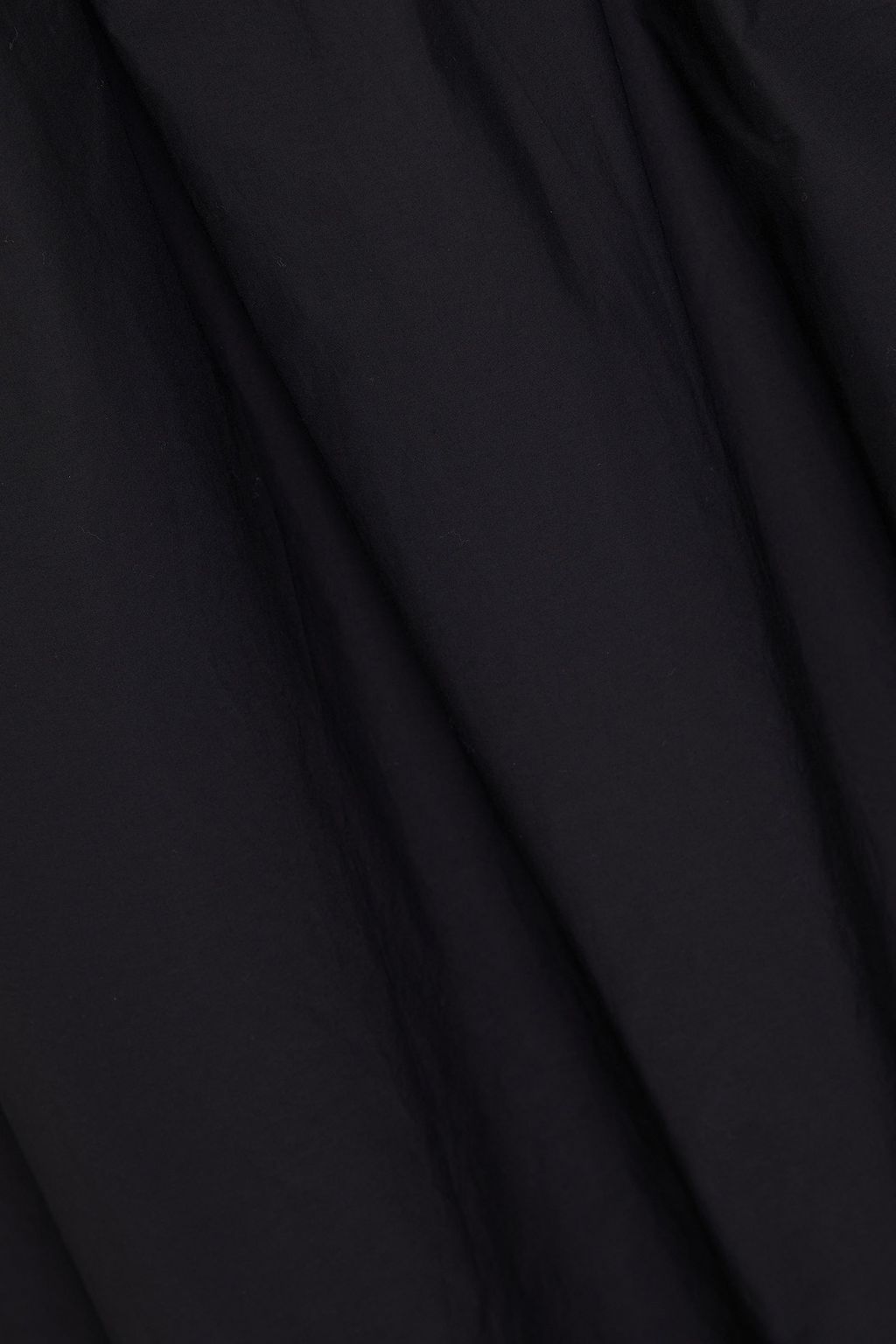 THEORY Smocked cotton-blend poplin midi dress