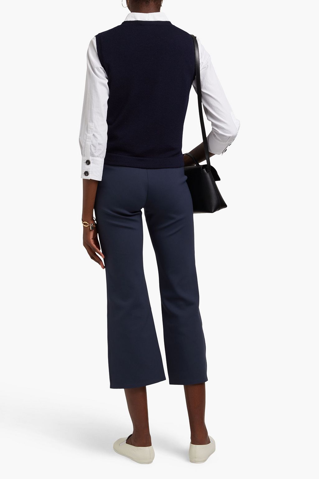 THEORY Stretch-jersey kick-flare pants