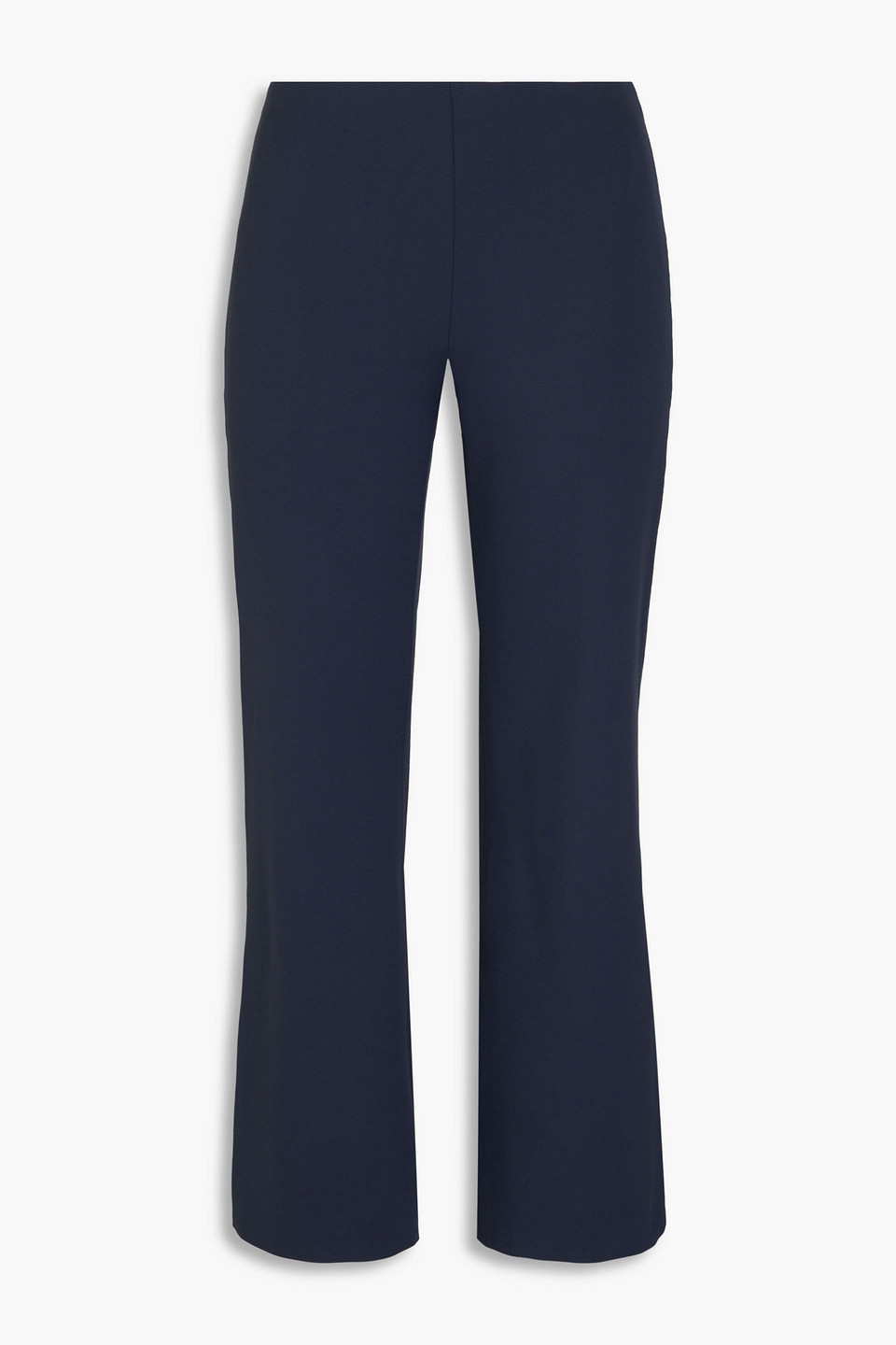 Theory Cropped Stretch-jersey Kick-flare Pants In Navy