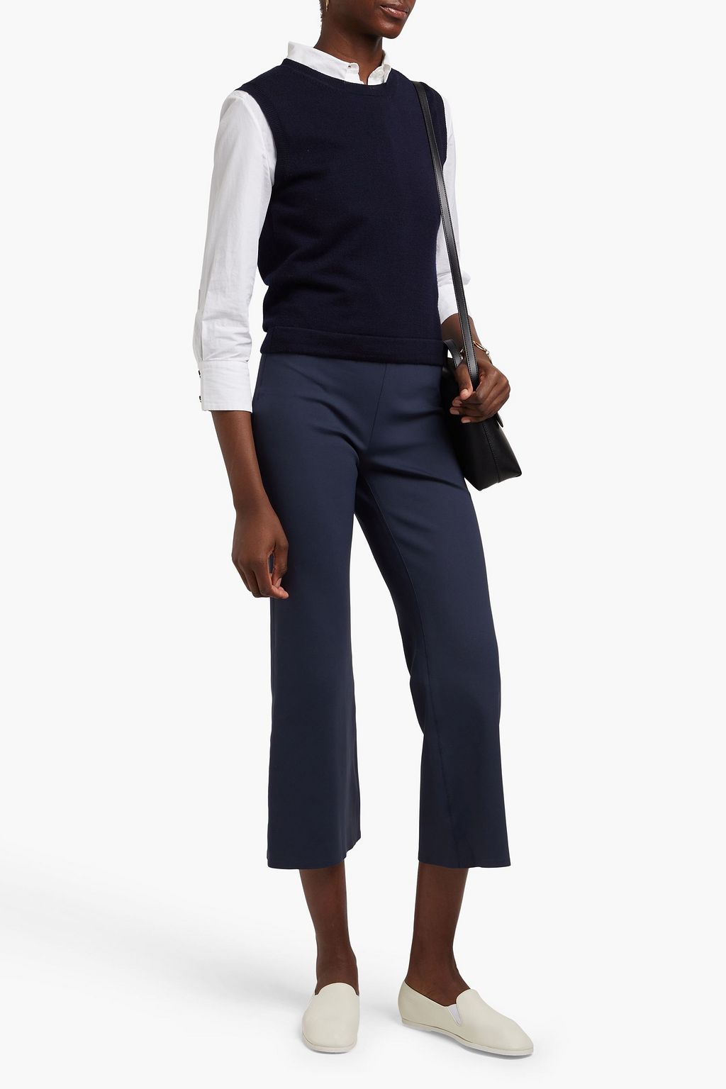 THEORY Stretch-jersey kick-flare pants