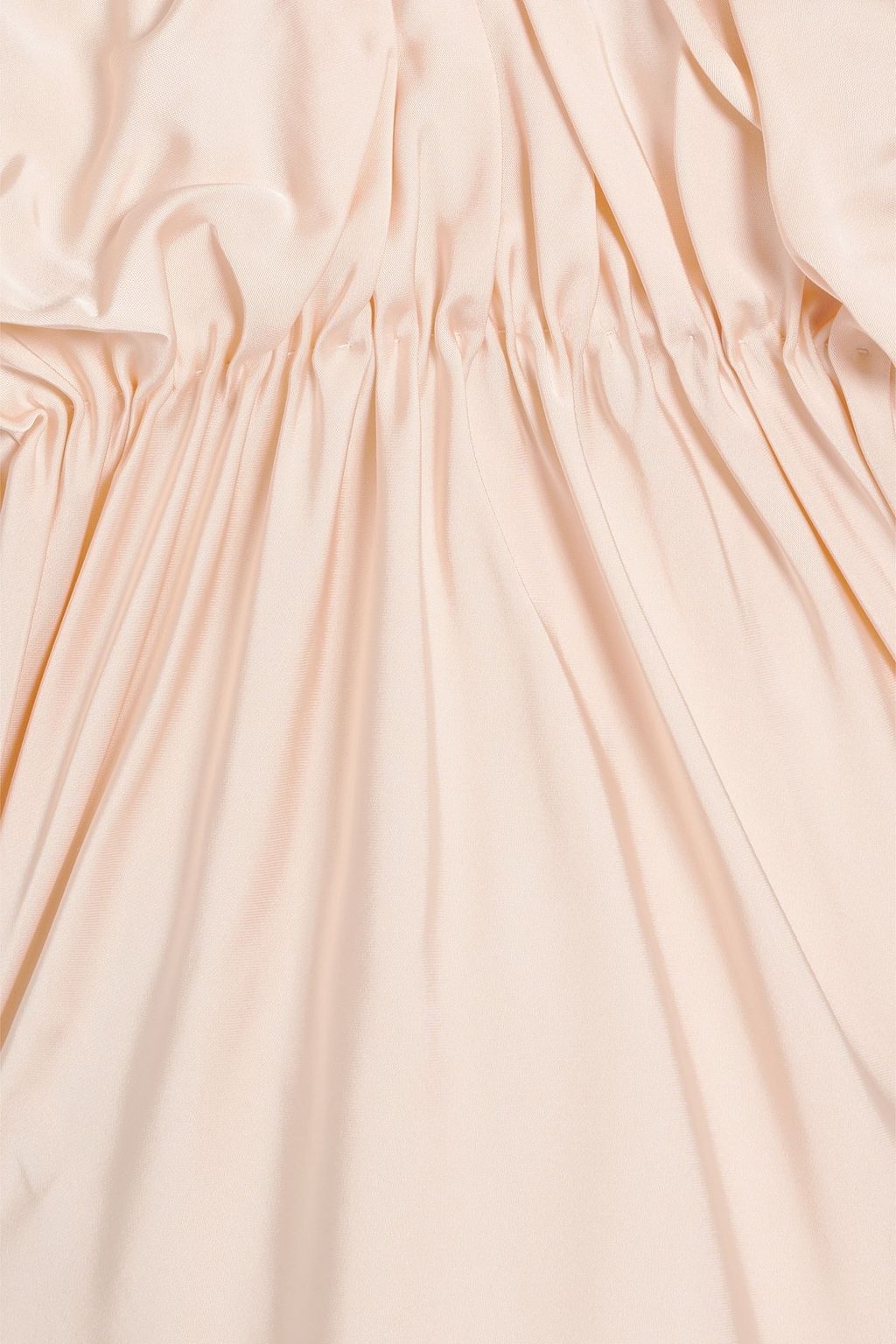 JIL SANDER Ruched satin maxi dress