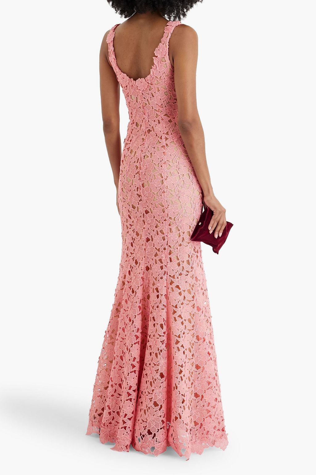 OSCAR DE LA RENTA Guipure lace gown