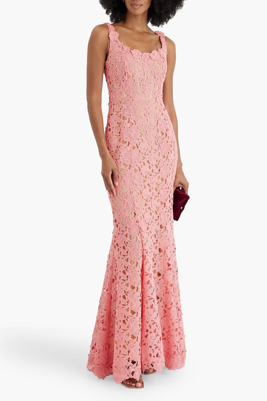 OSCAR DE LA RENTA Guipure lace gown