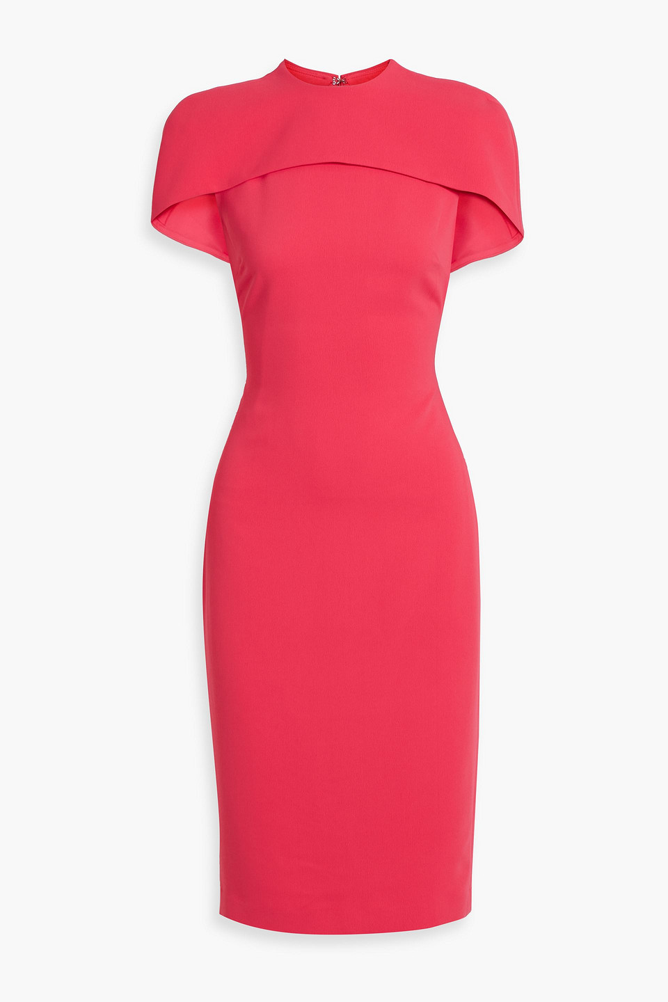 Badgley Mischka Women's Cape-shoulder Sheath Dress In Papaya