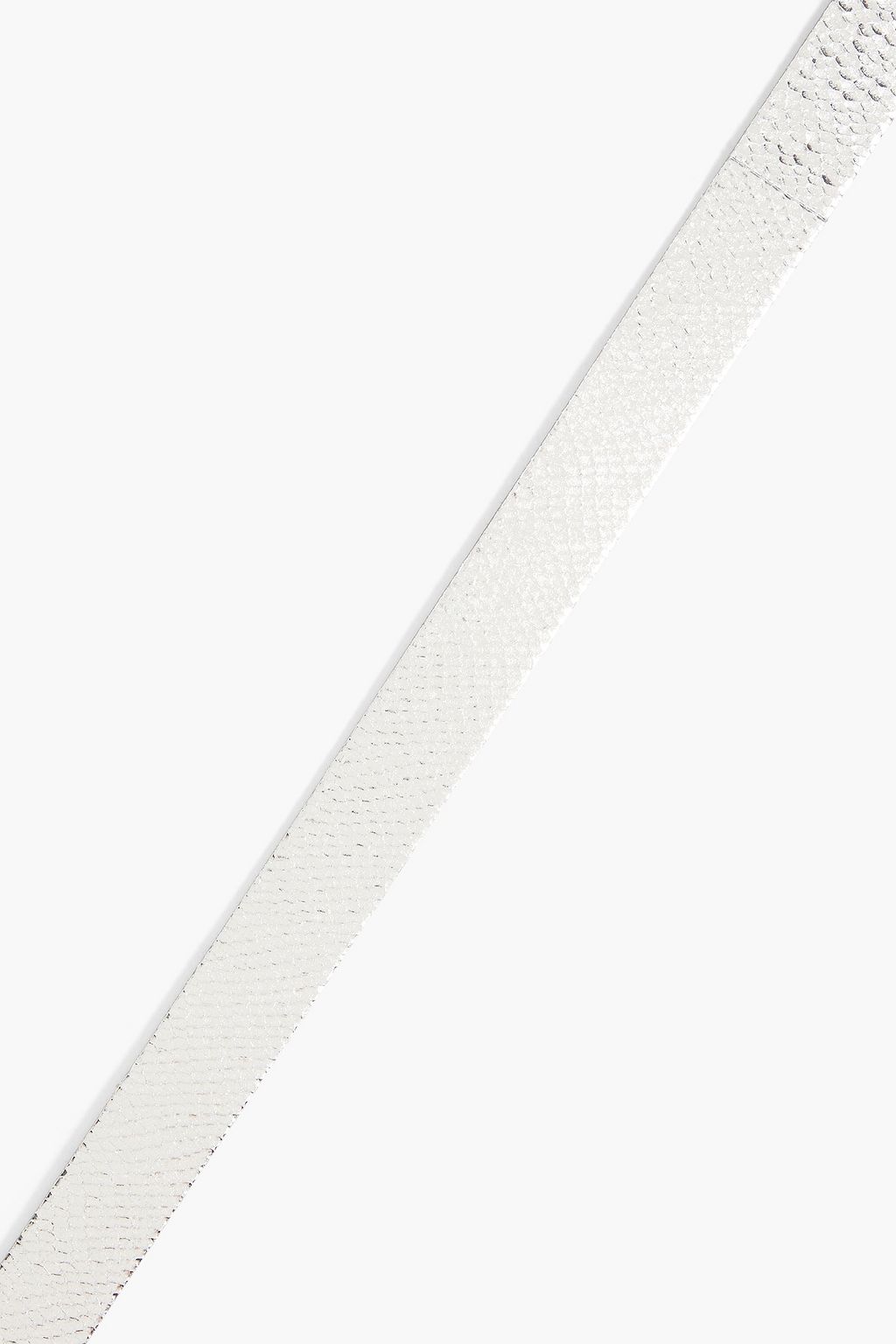 ISABEL MARANT Zap metallic lizard-effect leather belt