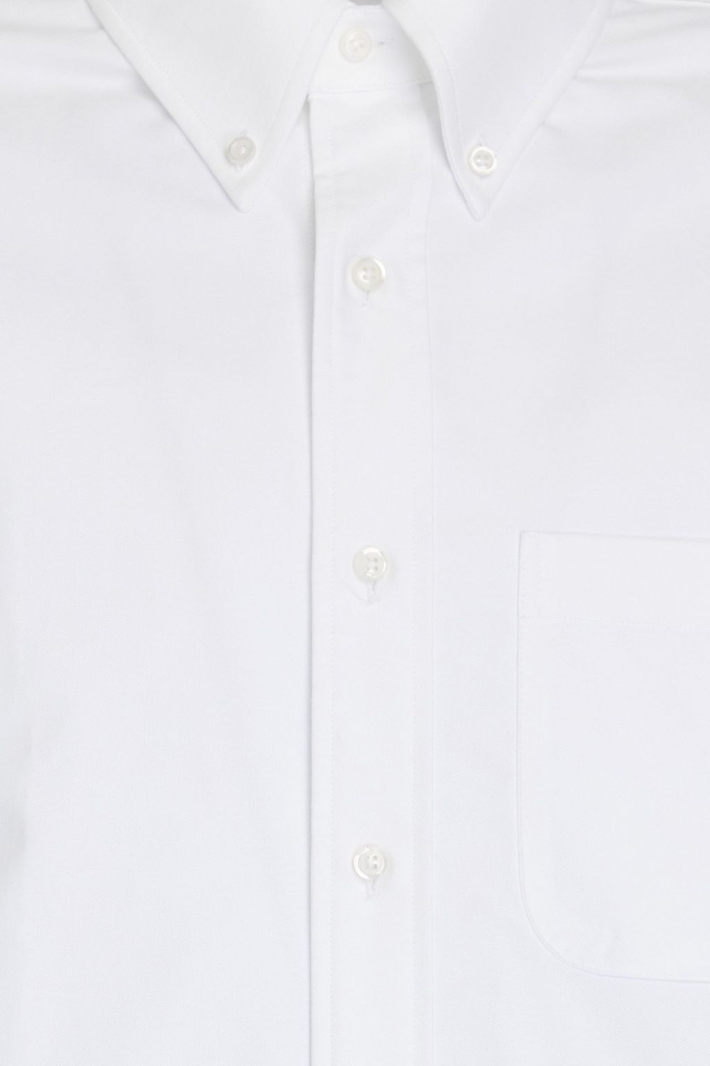 THOM BROWNE Striped cotton Oxford shirt