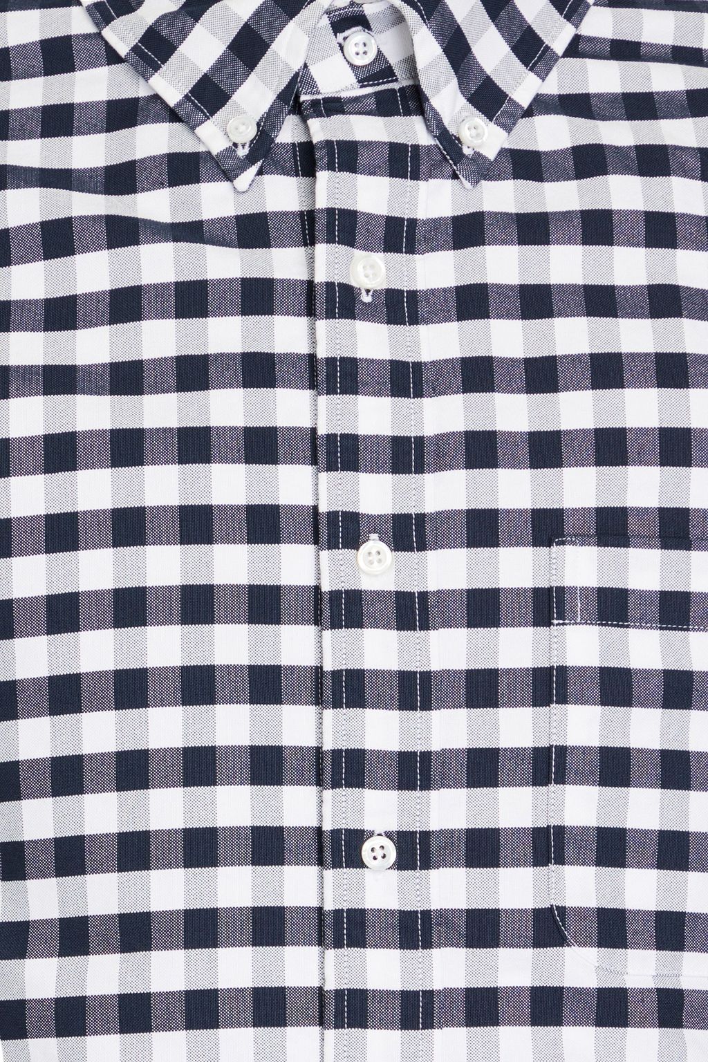 THOM BROWNE Gingham cotton-piqué shirt