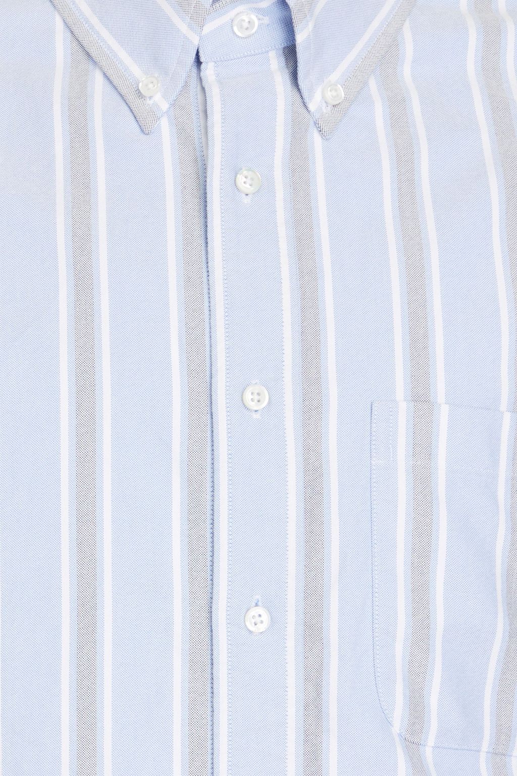 THOM BROWNE Striped cotton Oxford shirt