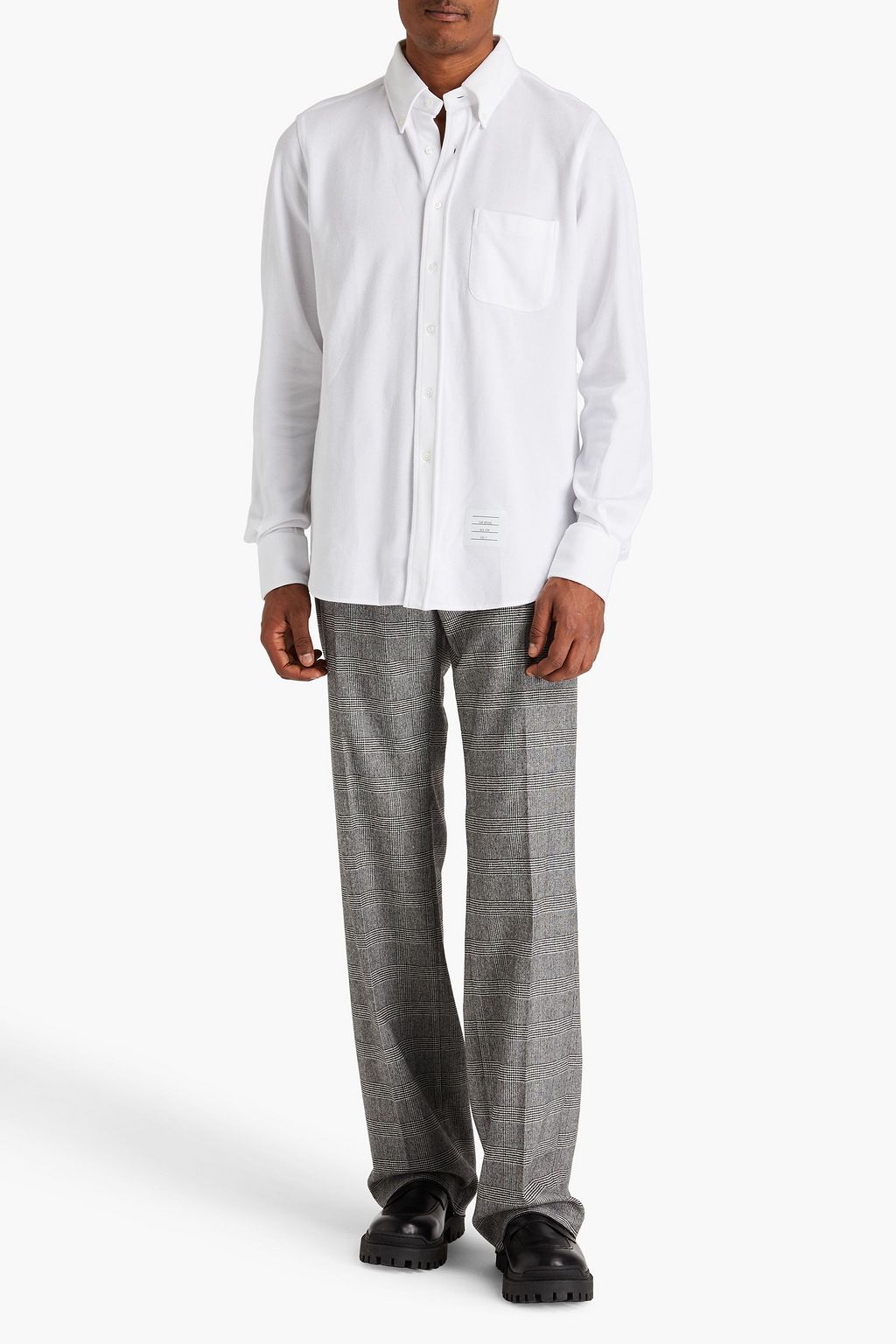 THOM BROWNE Cotton-piqué shirt
