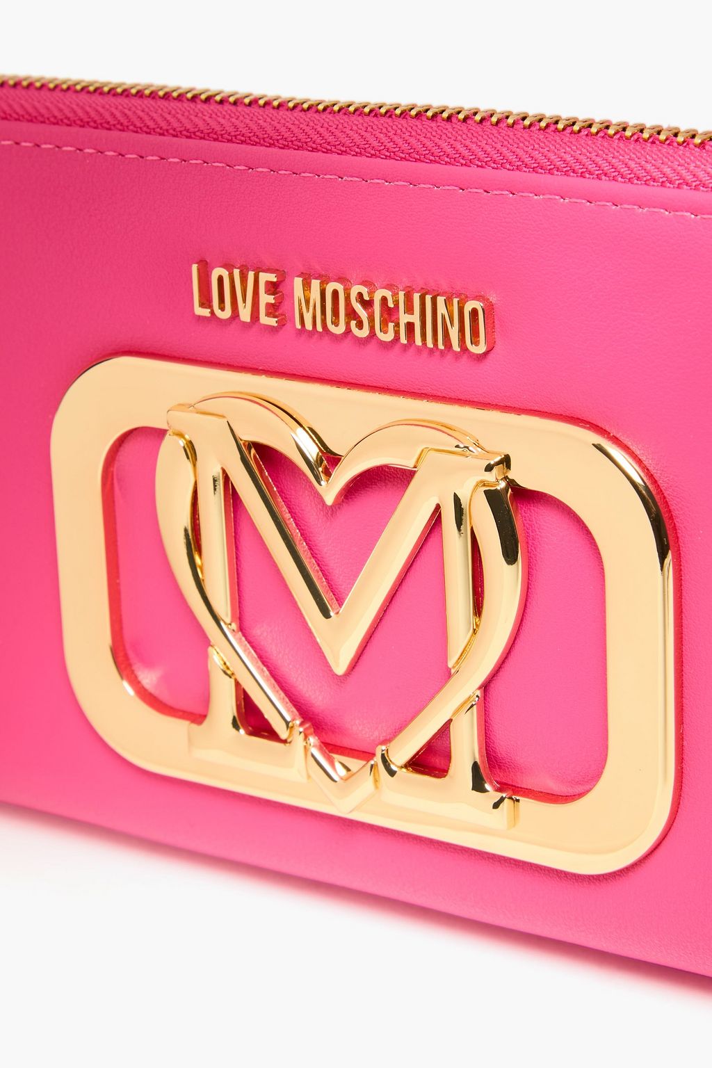 LOVE MOSCHINO Embellished faux leather wallet