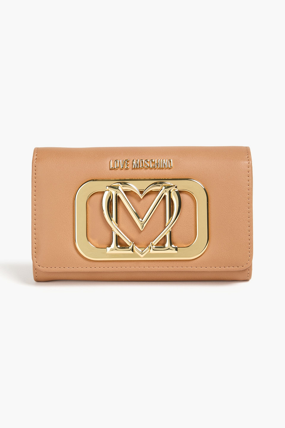 Love Moschino Gold Rush Embellished Faux Leather Wallet