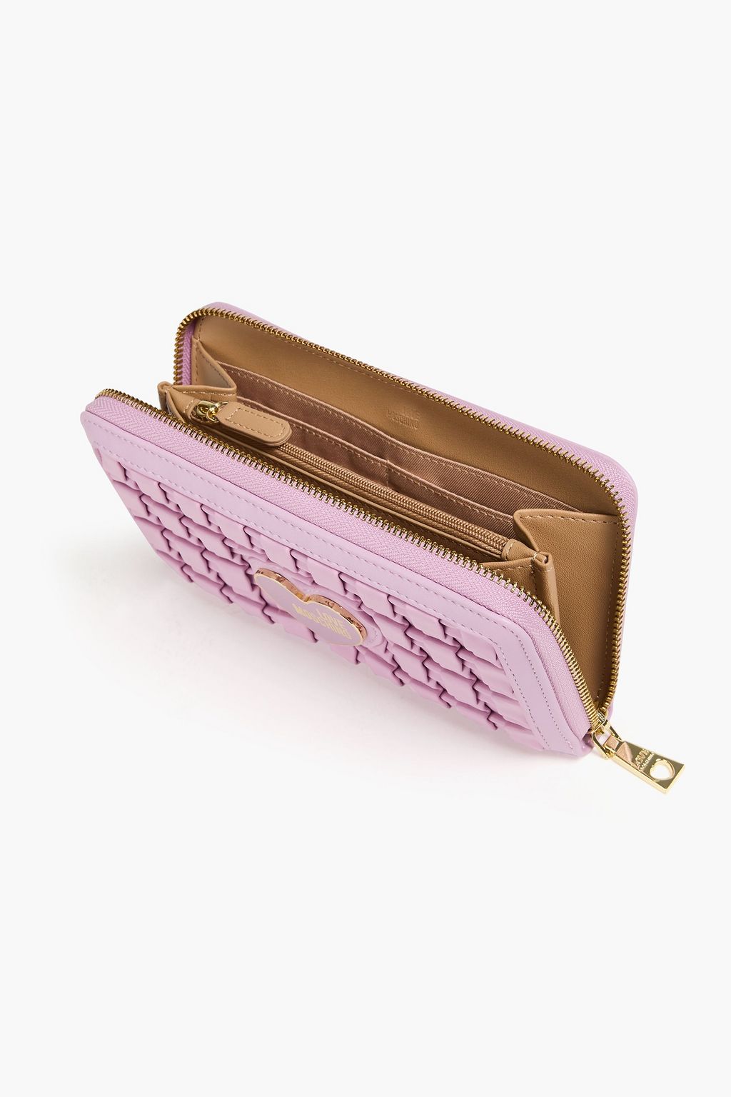 LOVE MOSCHINO Woven faux leather wallet