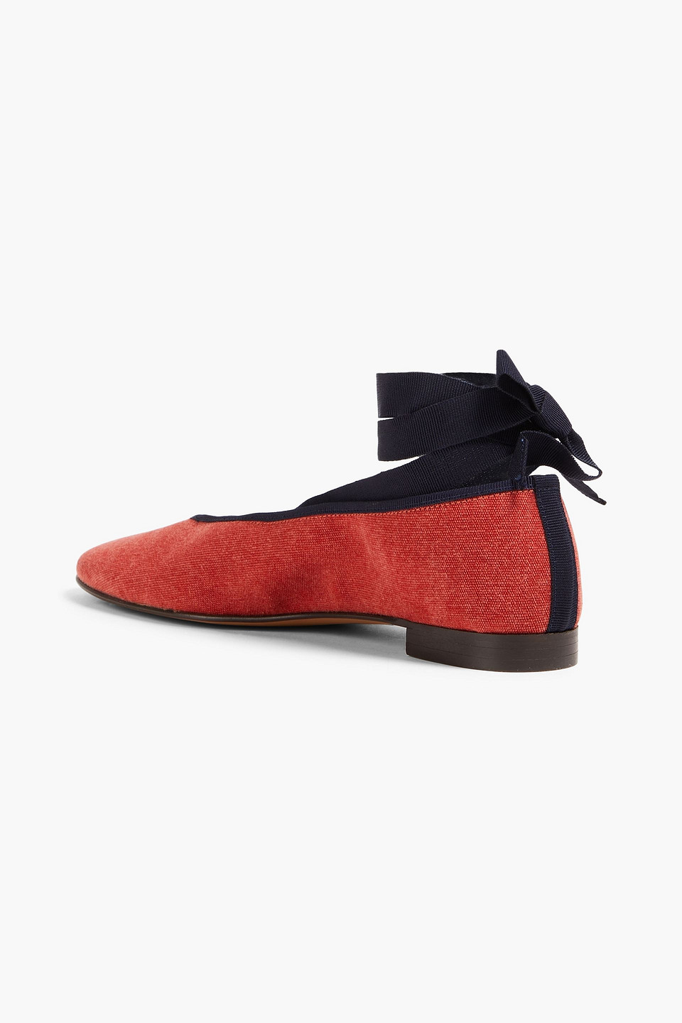 Shop Alex Mill Juliet Canvas Ballet Flats In Red