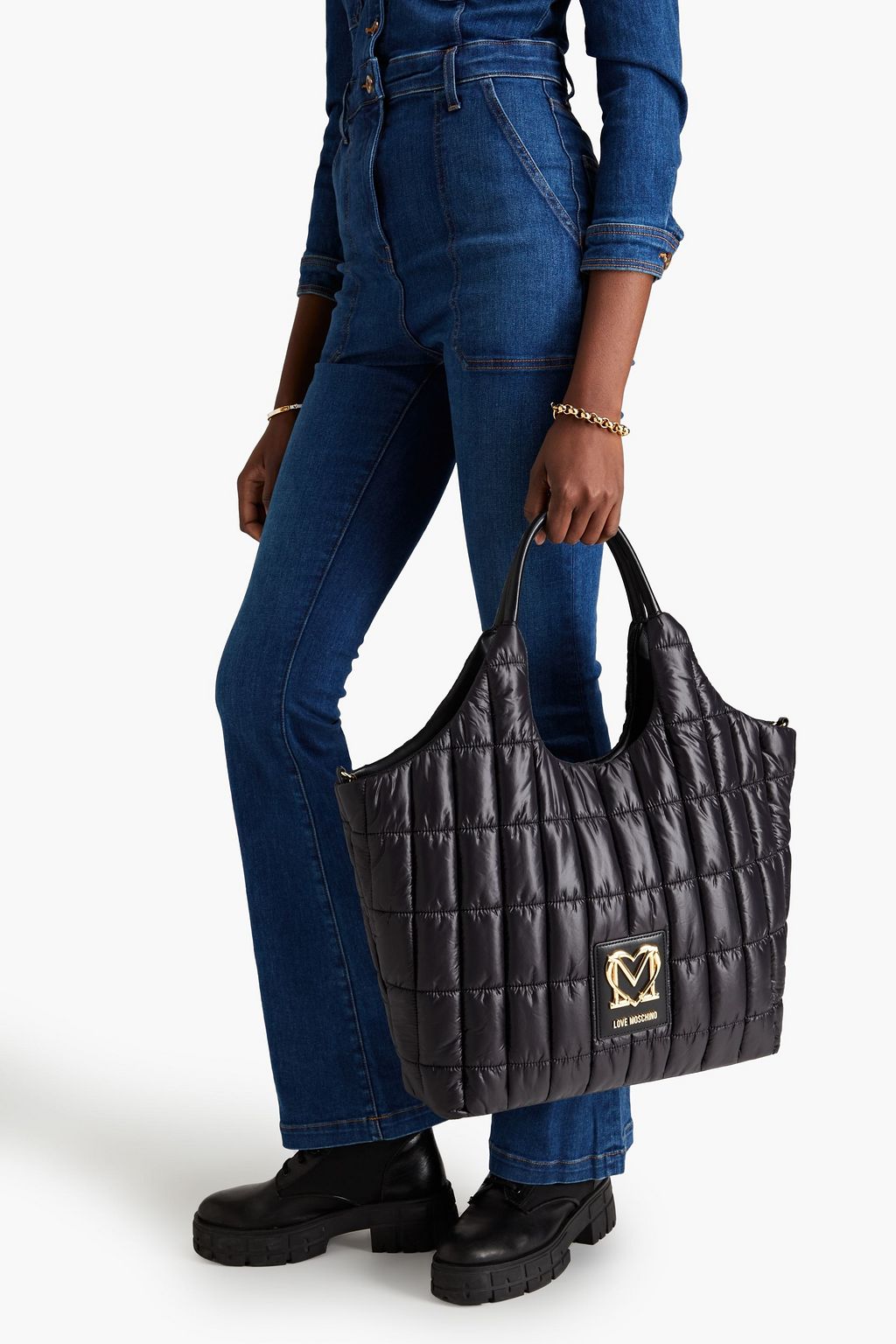 LOVE MOSCHINO Quilted shell tote