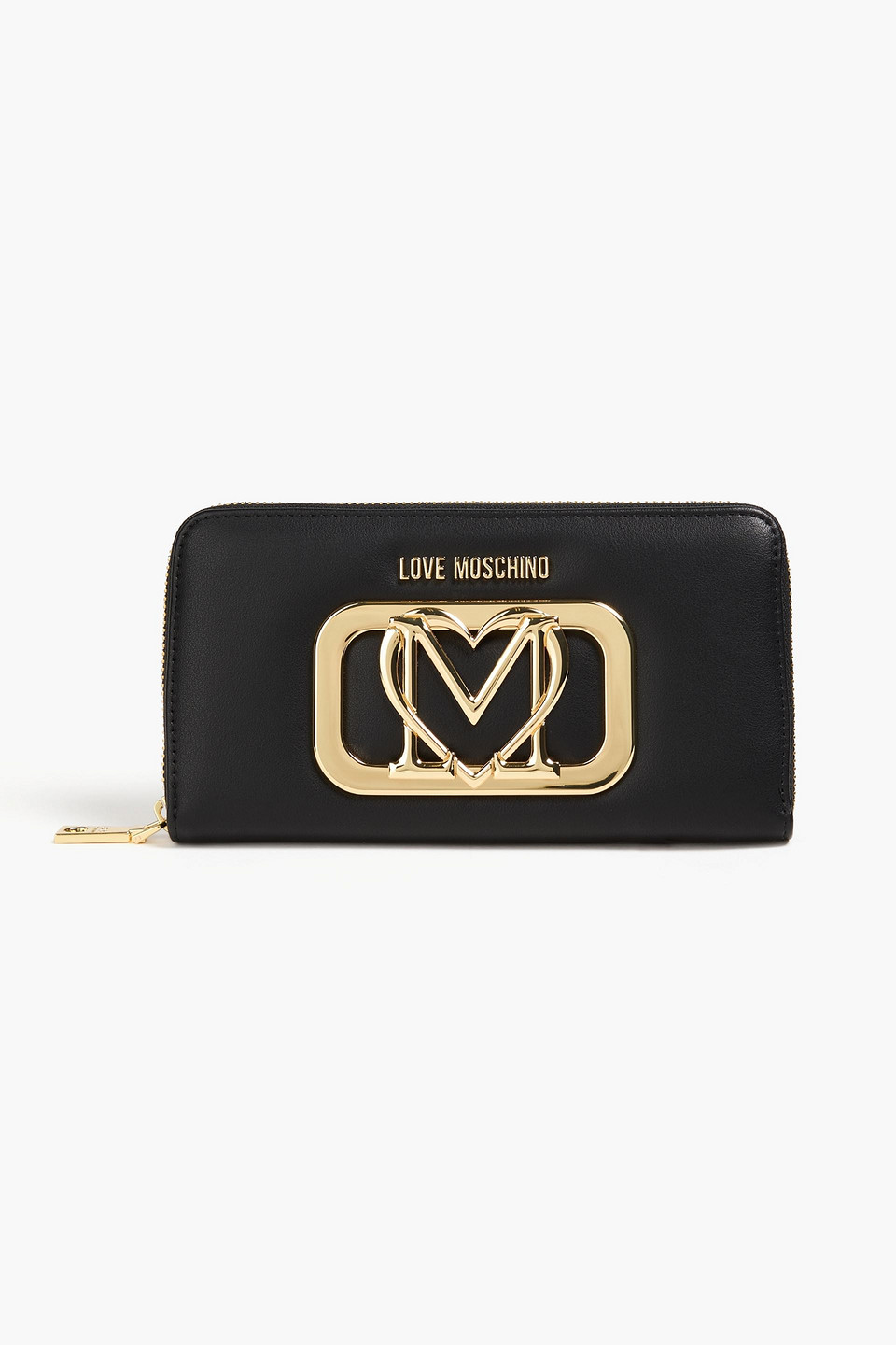 Embellished faux leather wallet