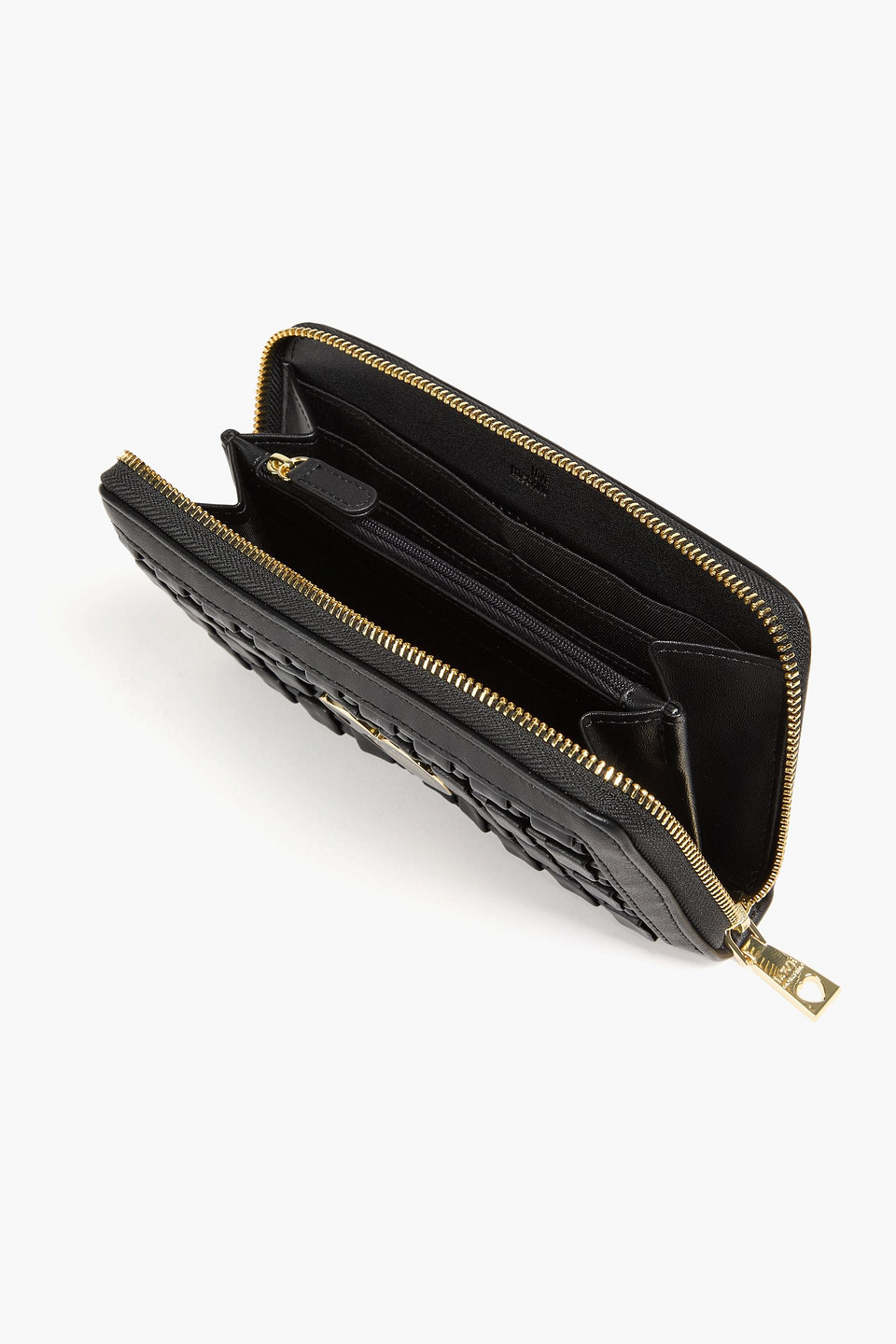 LOVE MOSCHINO WOVEN FAUX LEATHER WALLET