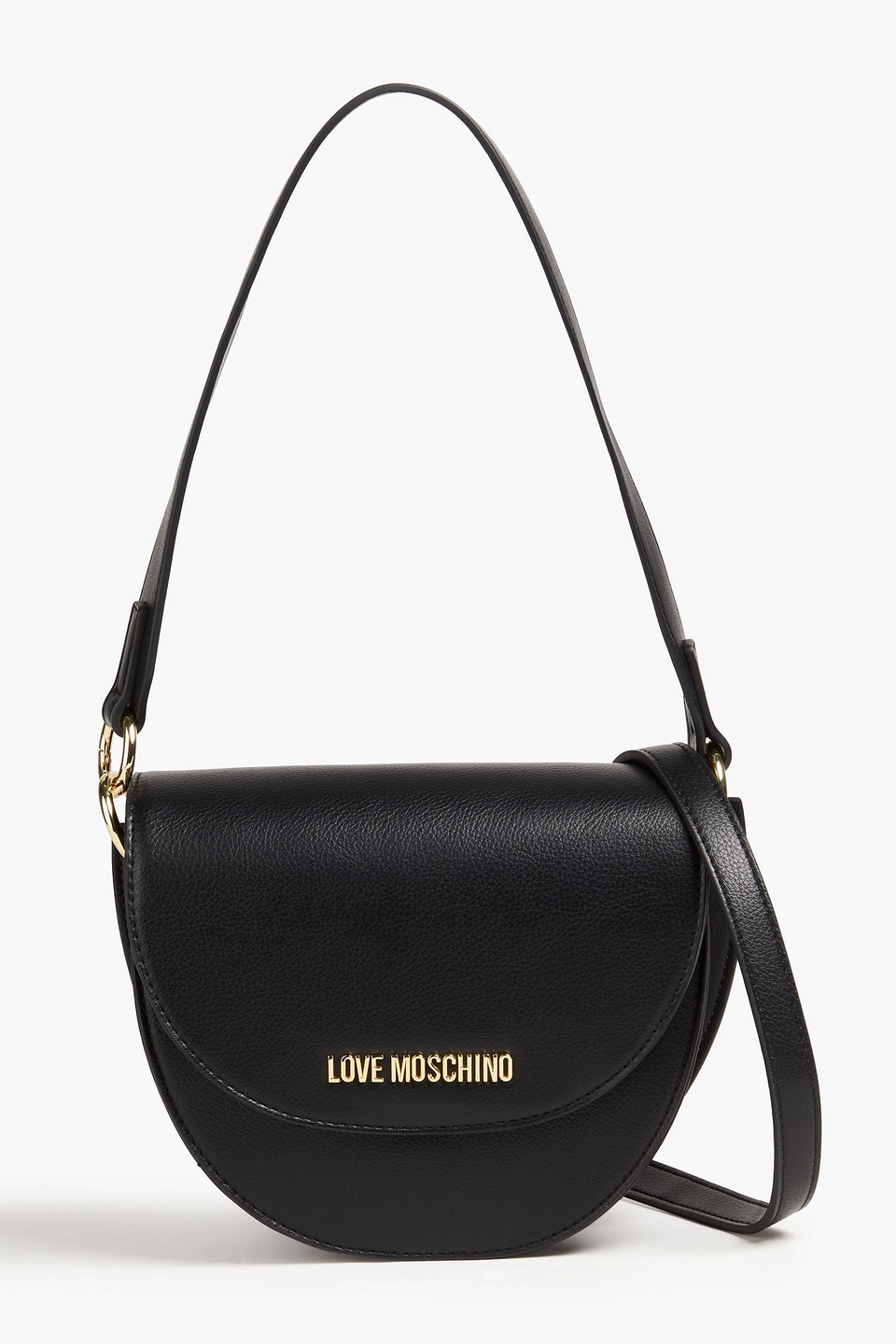 love moschino - textured shoulder bag - black - onesize