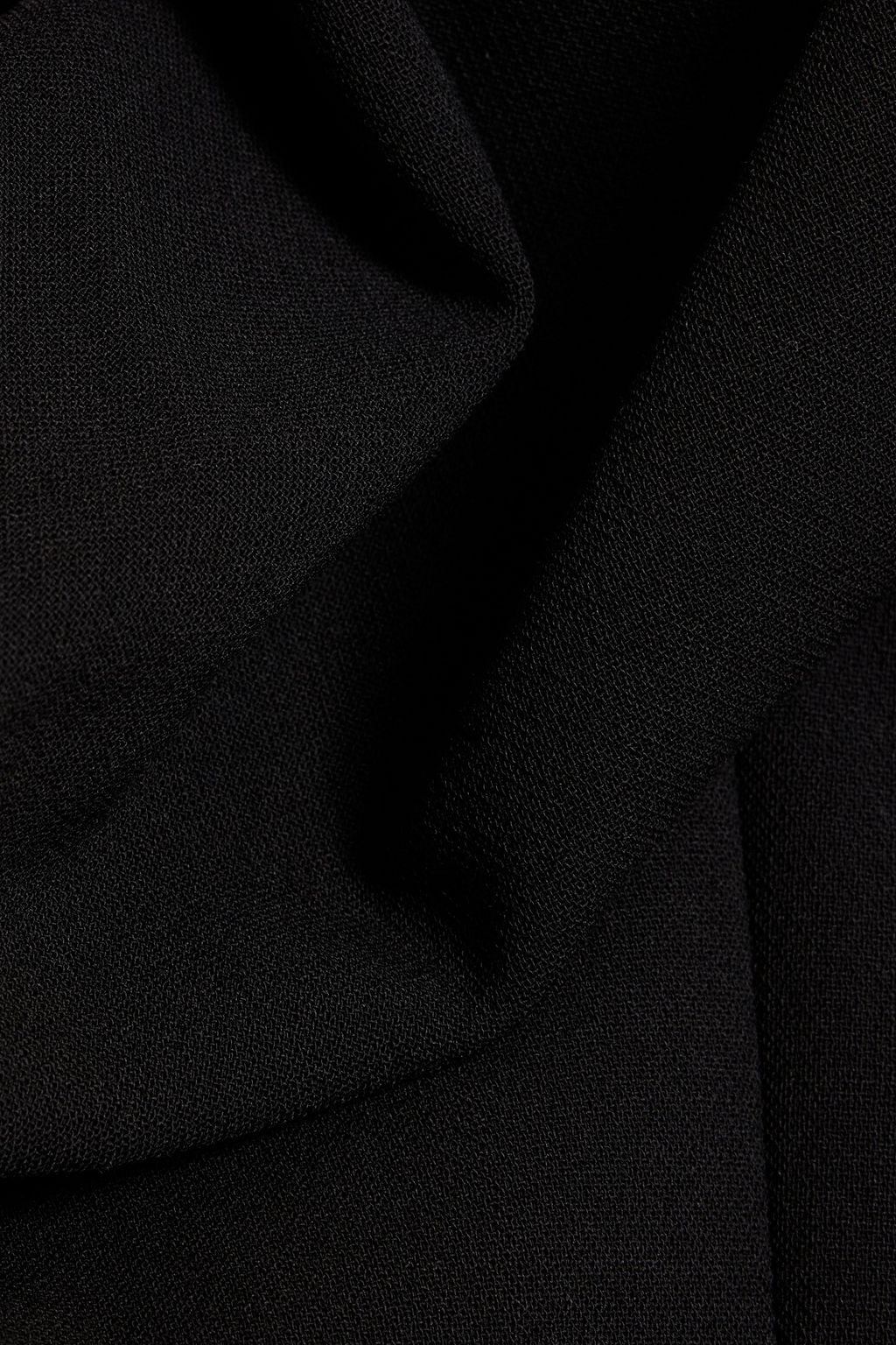 MAGDA BUTRYM Draped wool-blend crepe bustier top