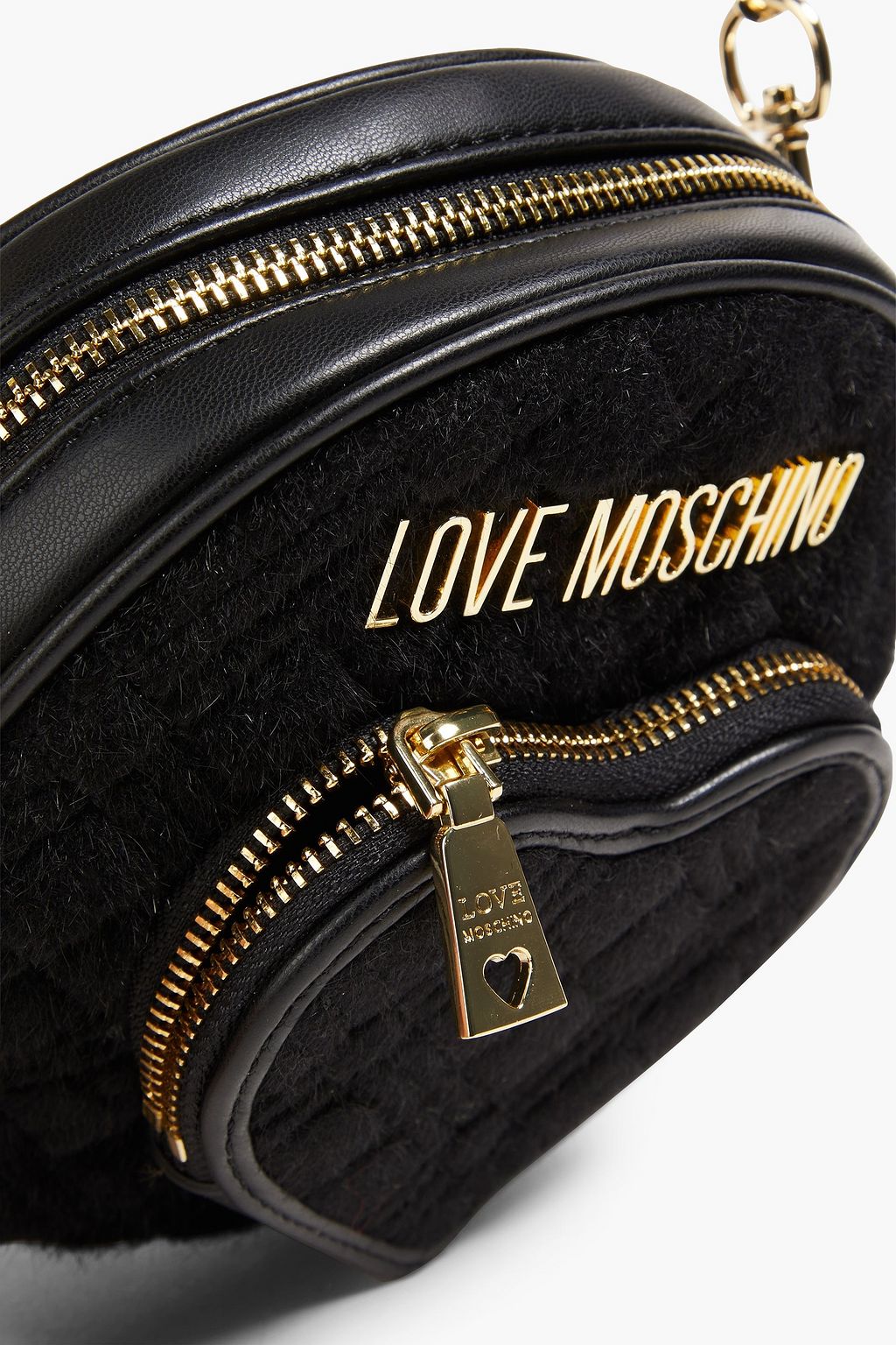 LOVE MOSCHINO Quilted velvet cross-body bag