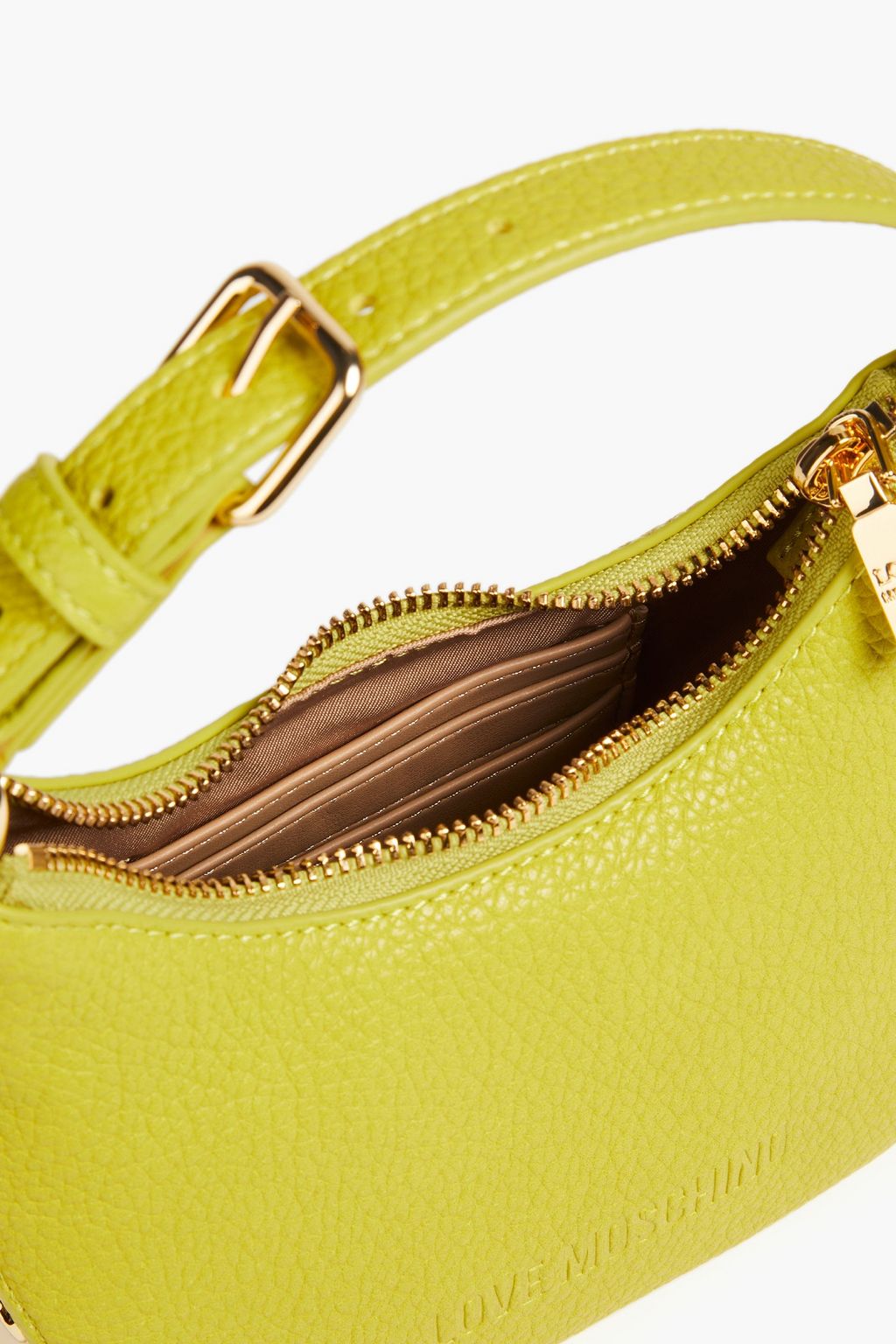 LOVE MOSCHINO Faux pebbled-leather shoulder bag