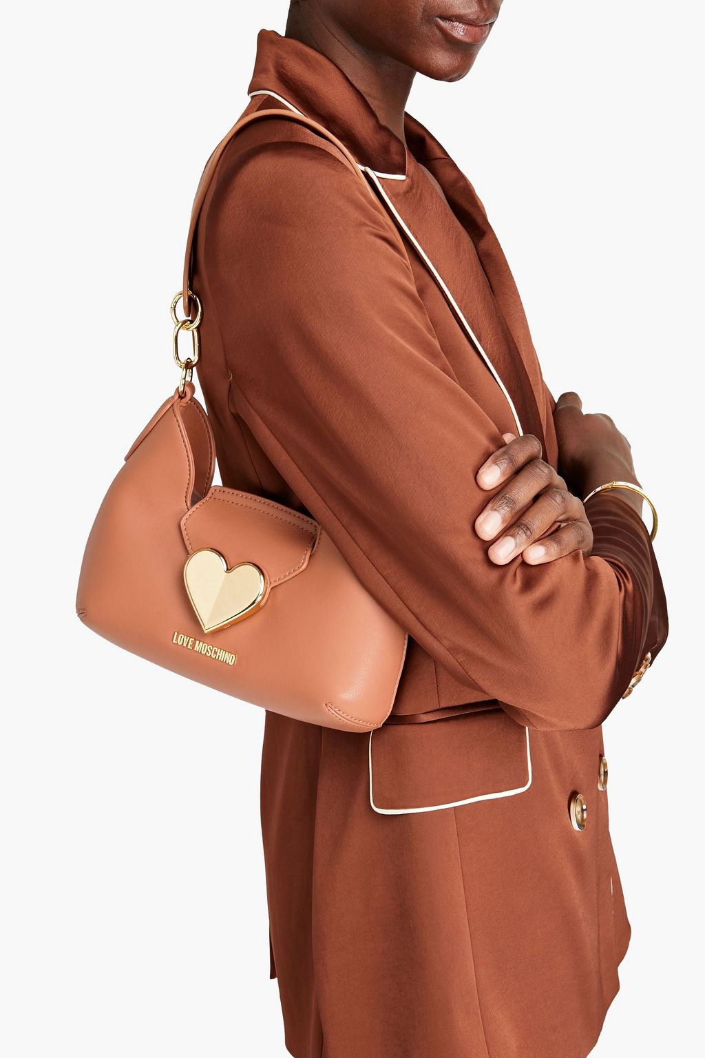 LOVE MOSCHINO حقيبة كتف من الجلد الصناعي