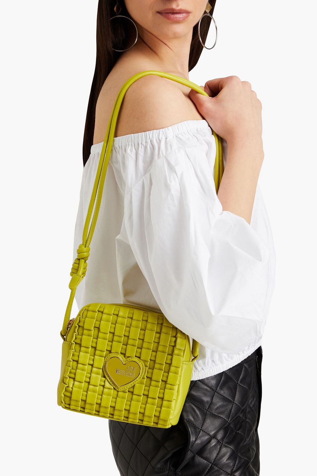 LOVE MOSCHINO Woven shoulder bag