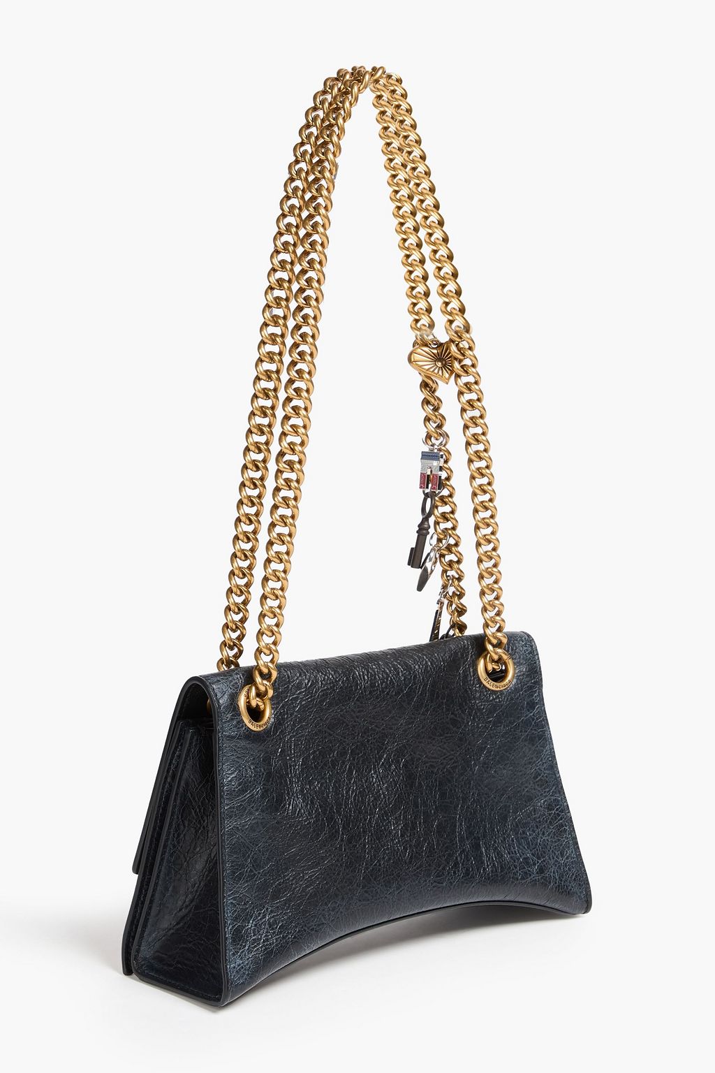 BALENCIAGA Crush Chain レザー ショルダーバッグ