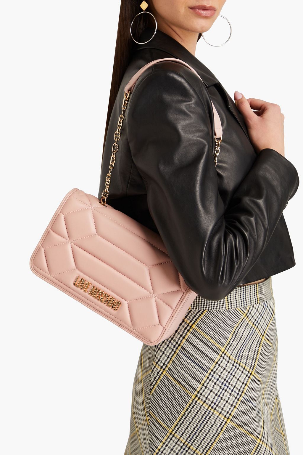 LOVE MOSCHINO Quilted leather shoulder bag